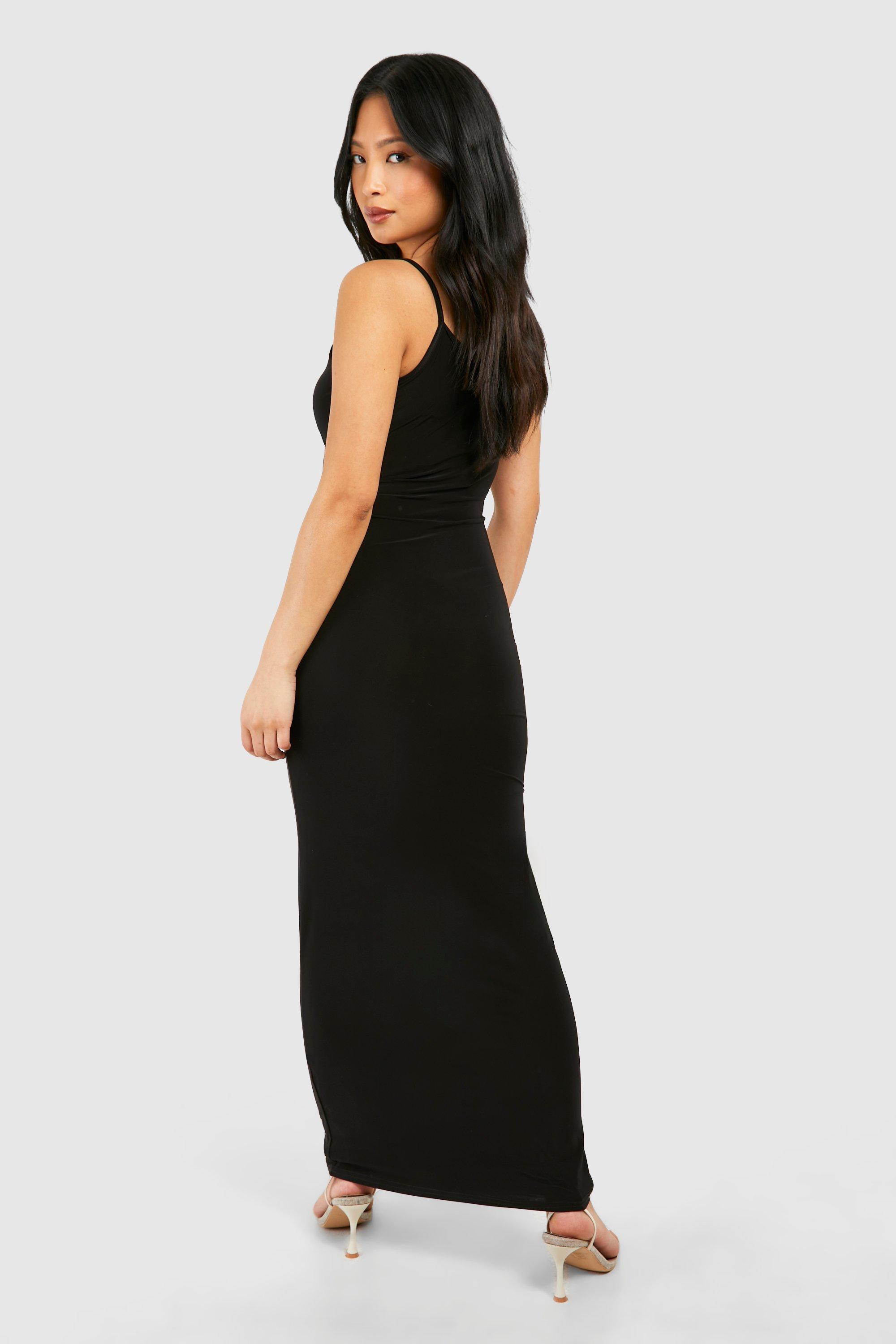 Petite black maxi dress best sale