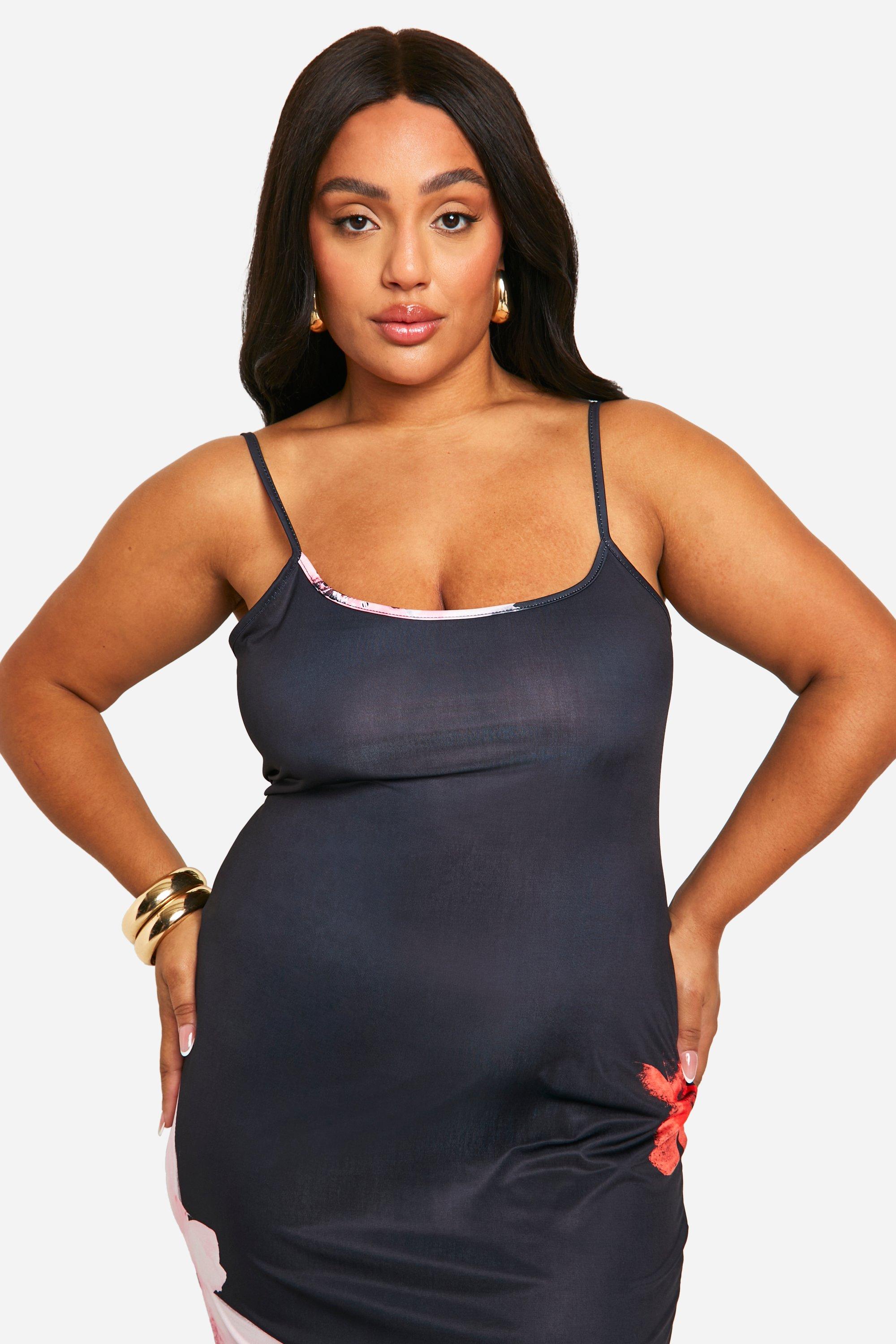 Plus size black strapless maxi dress best sale