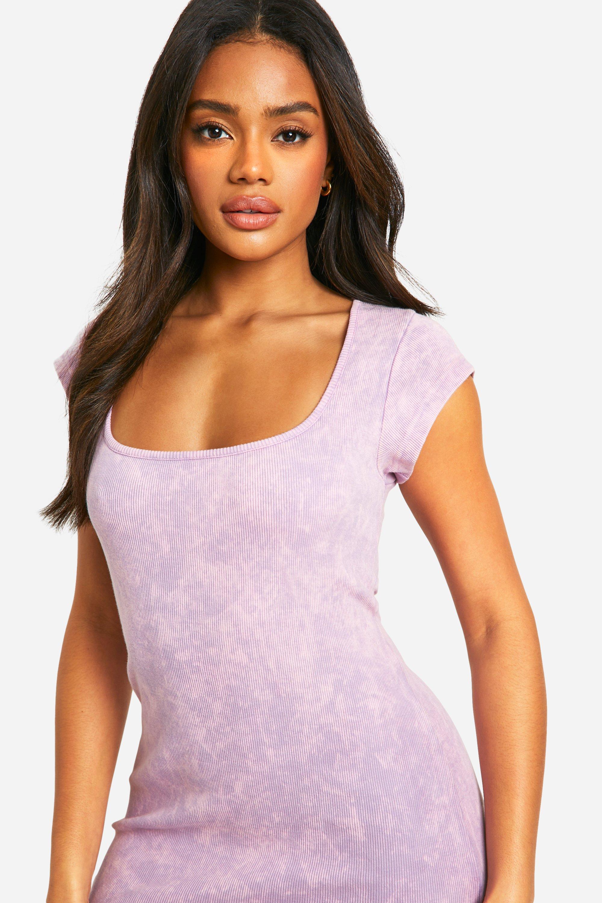 Robe moulante col carré hotsell