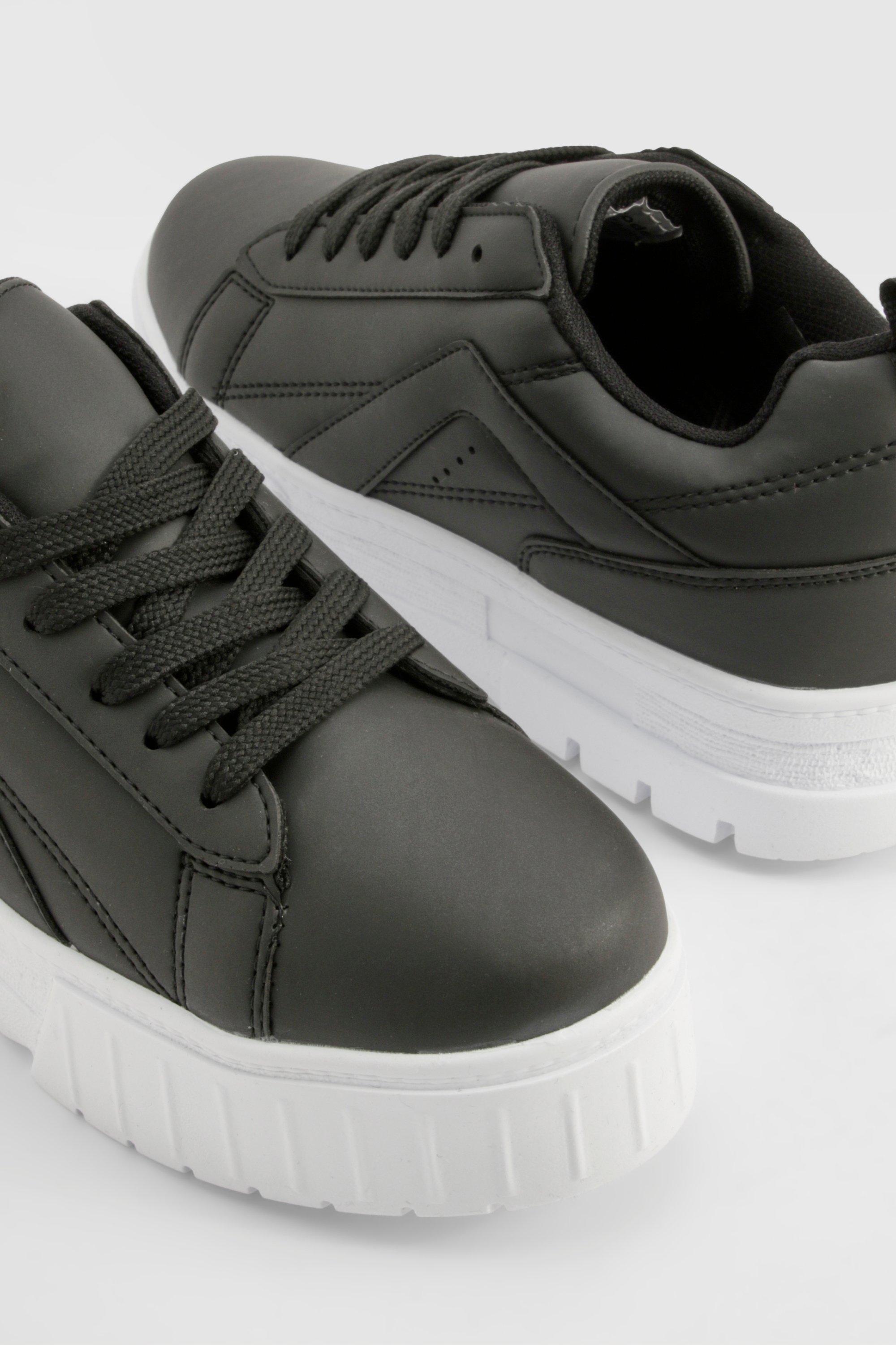 Chunky Platform Sole Trainers boohoo UK