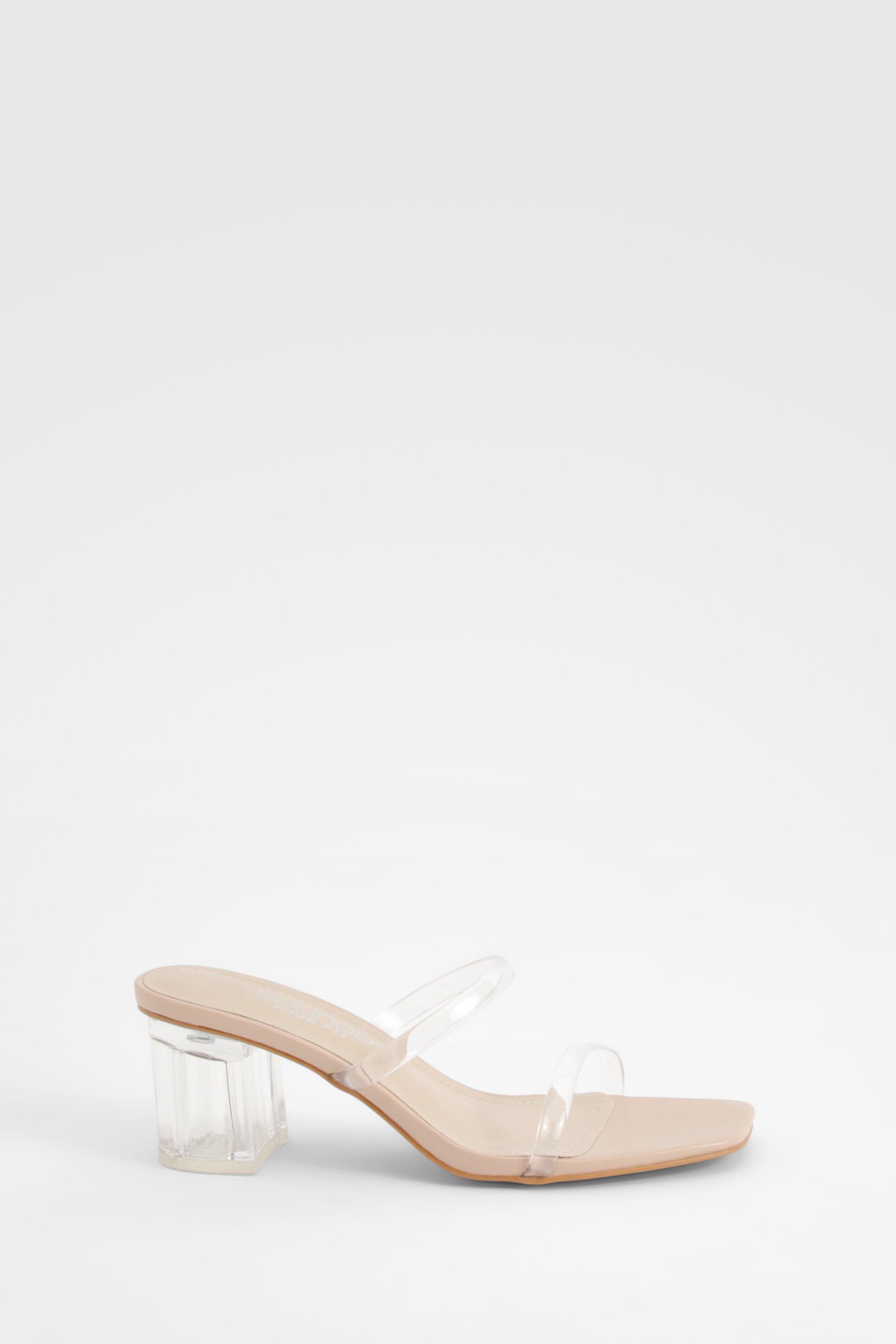 Bamboo clear heels online