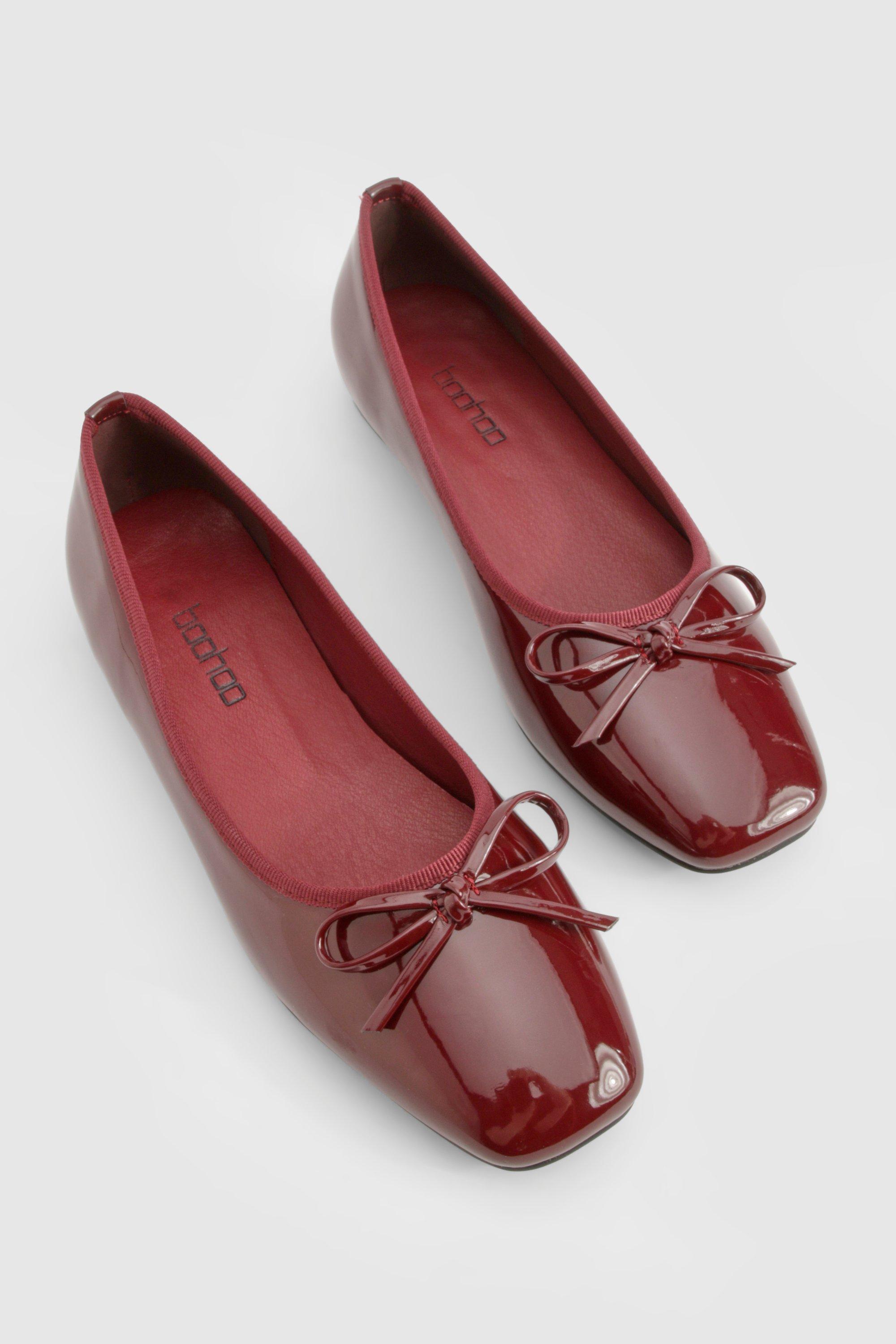 Bow Square Toe Ballerina
