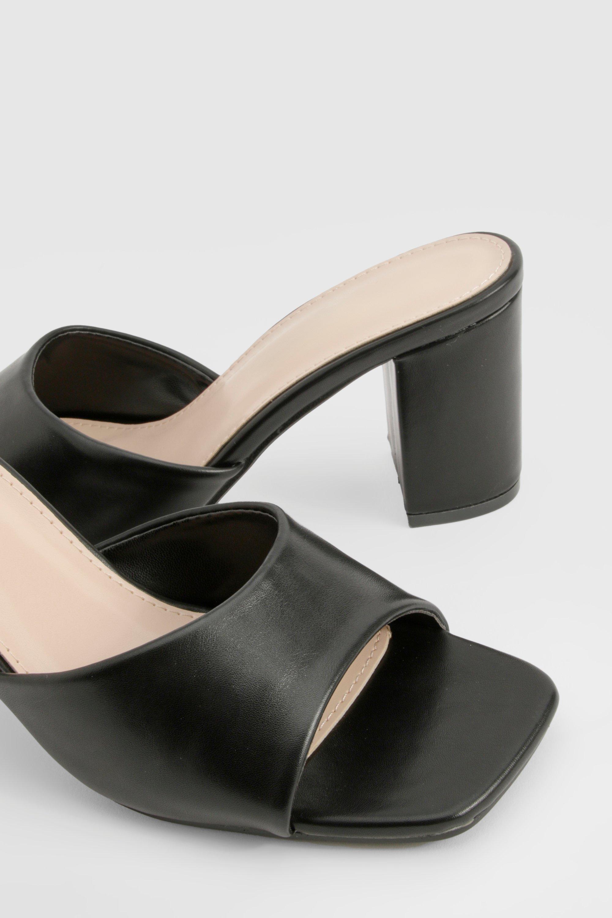 Block Heeled Mules