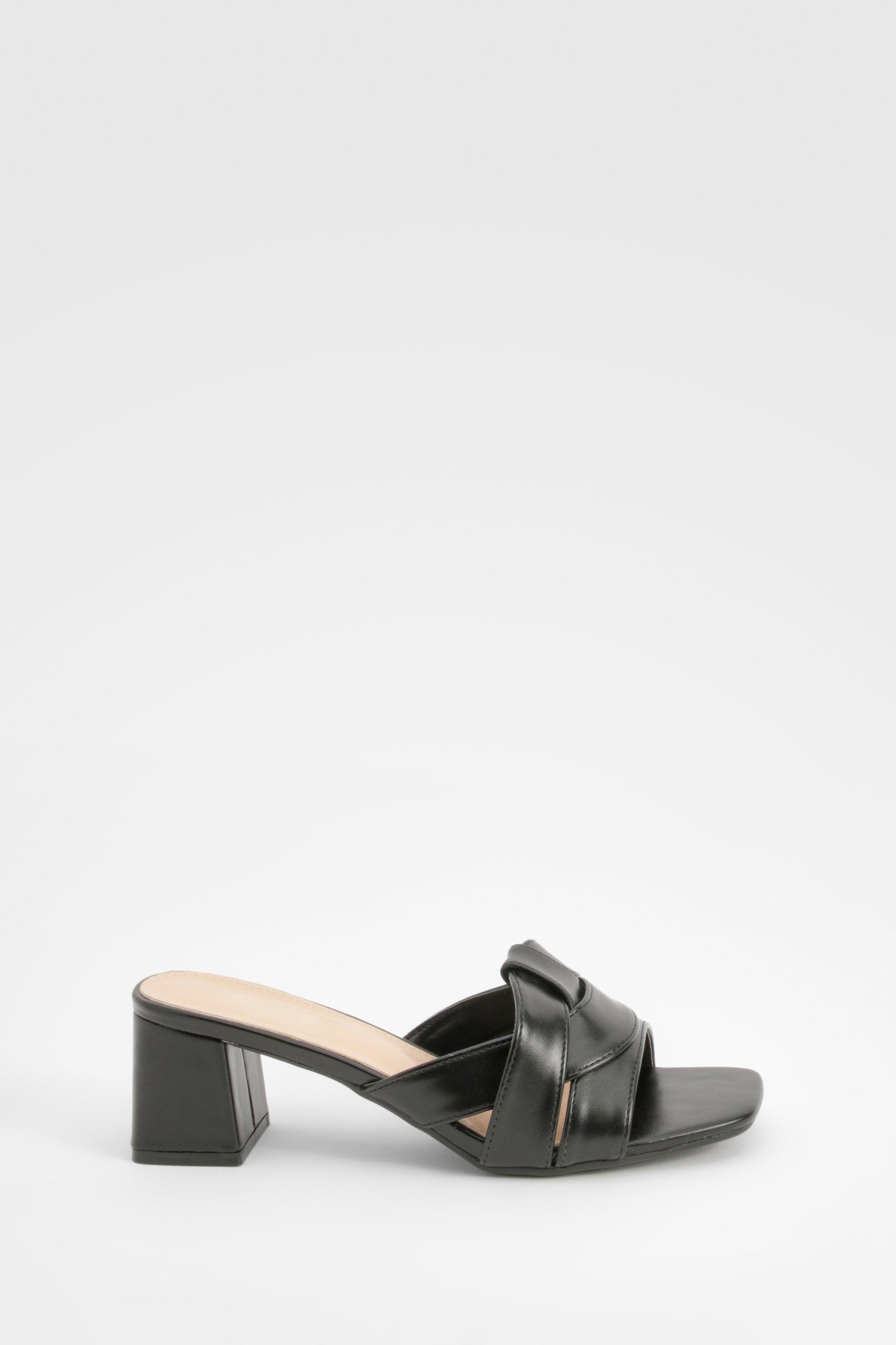 Fendi logo twist store mules