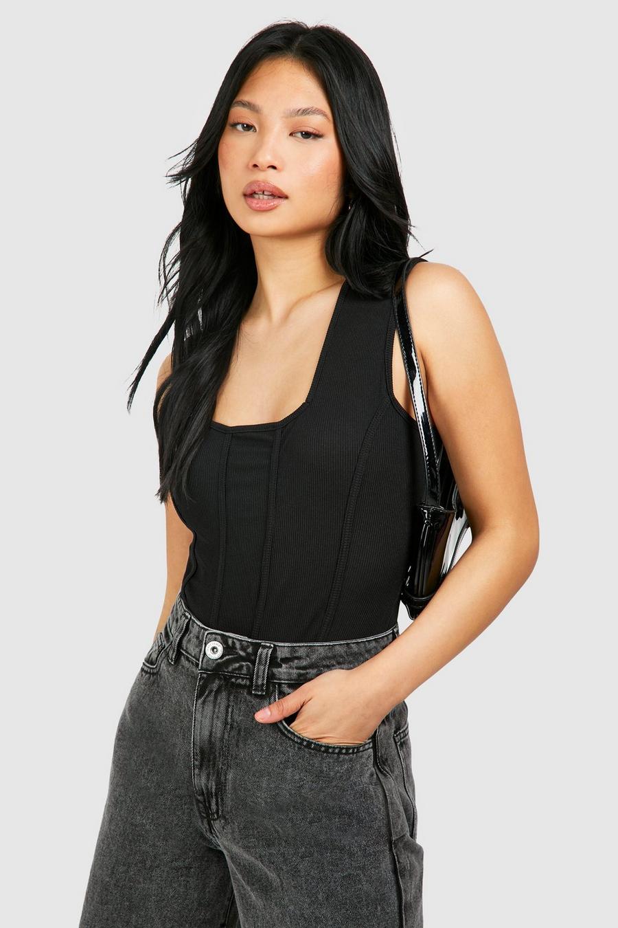 Black Sport set consisting of a t-shirt and dungarees