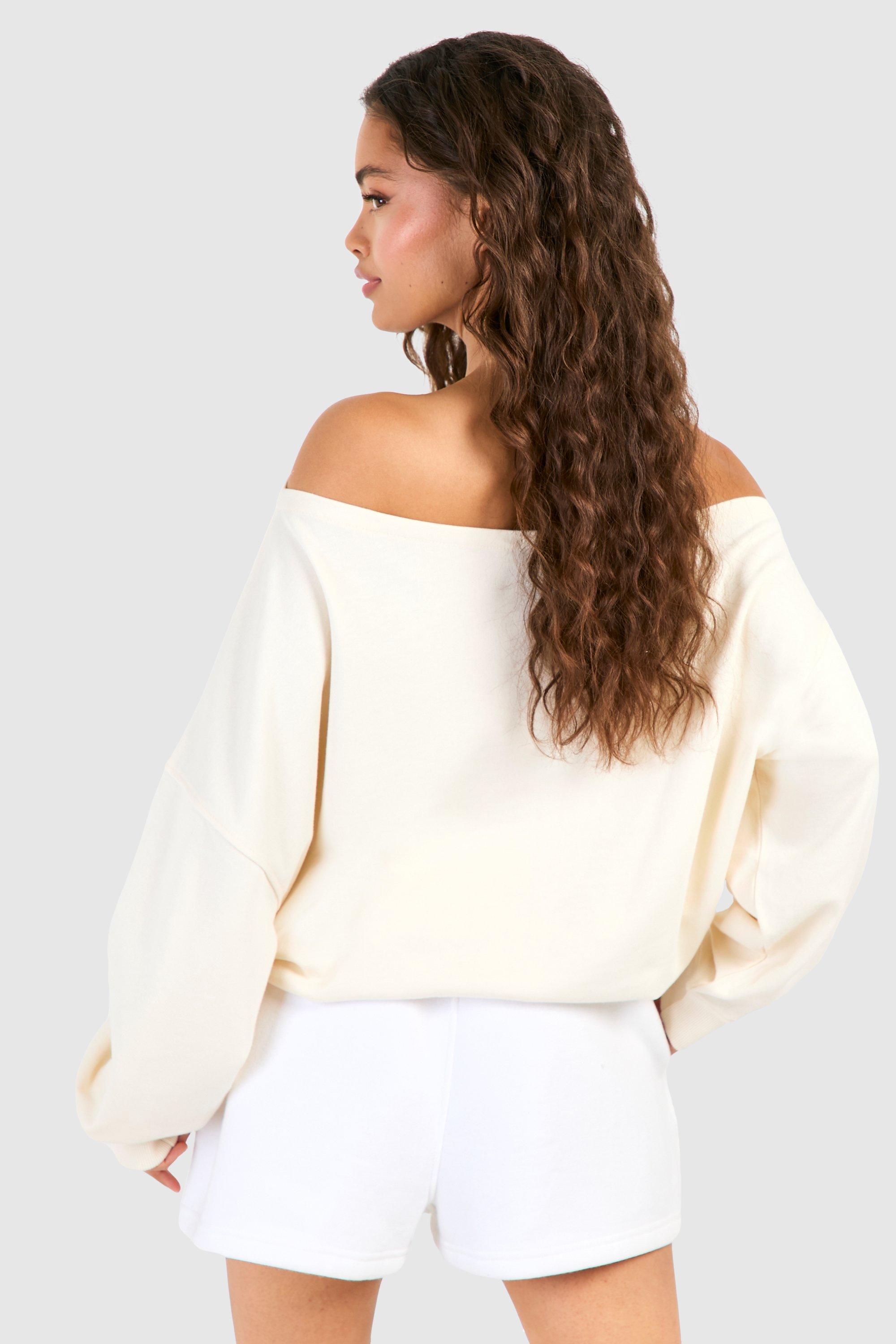 Off The Shoulder Sweatshirt | boohoo USA