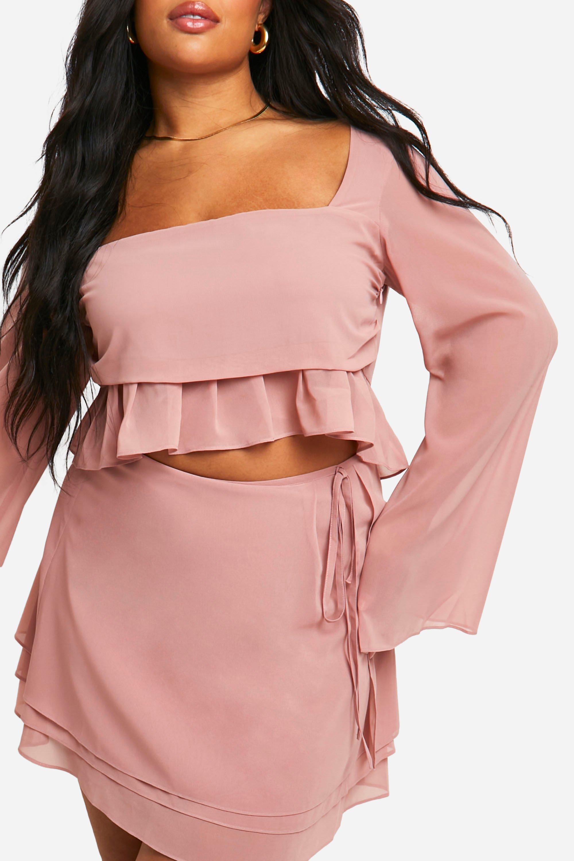 Ruffle Hem Long Sleeve Ruffle Hem Long Sleeve