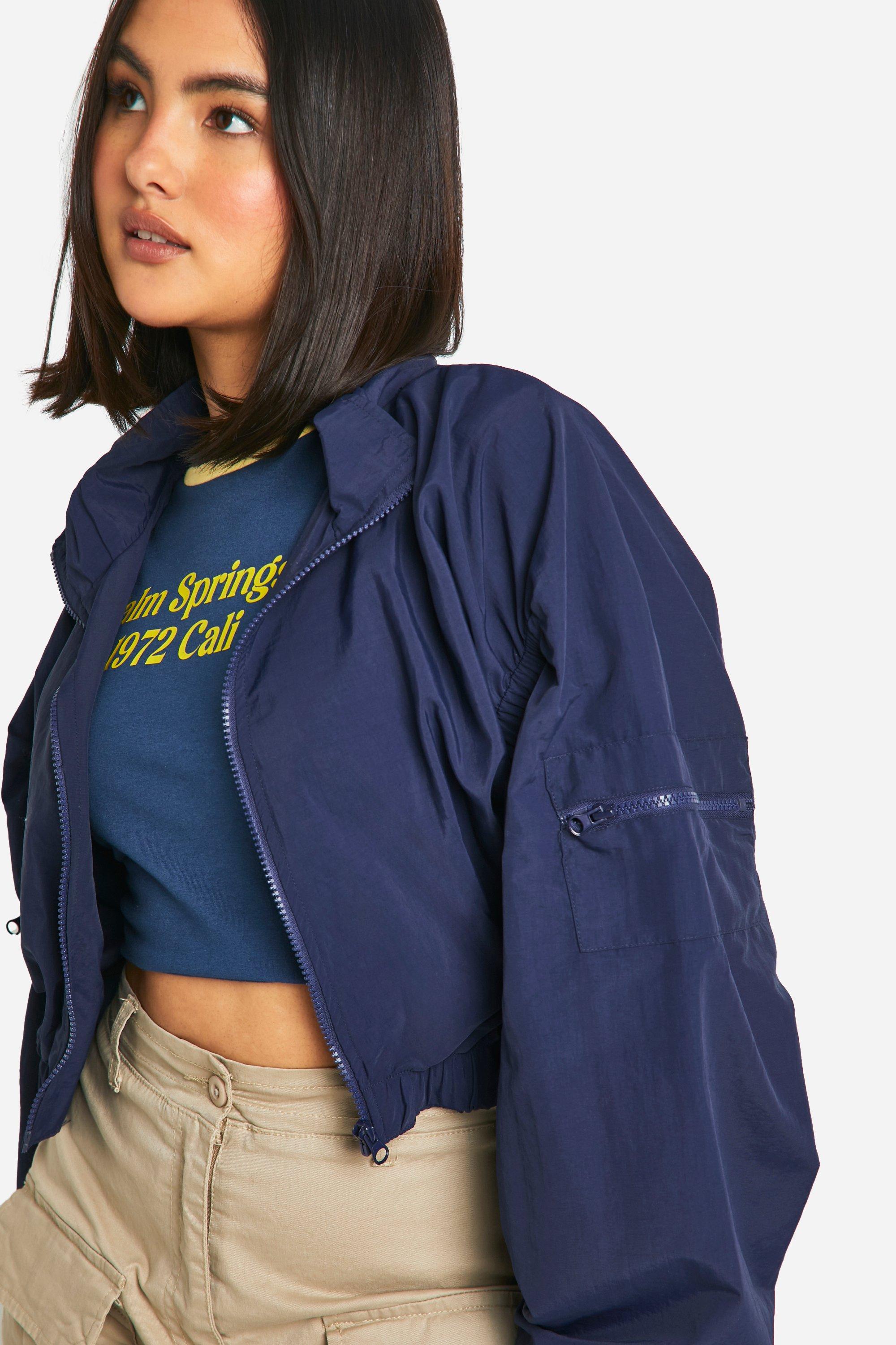 Zip Windbreaker Jacket boohoo NZ
