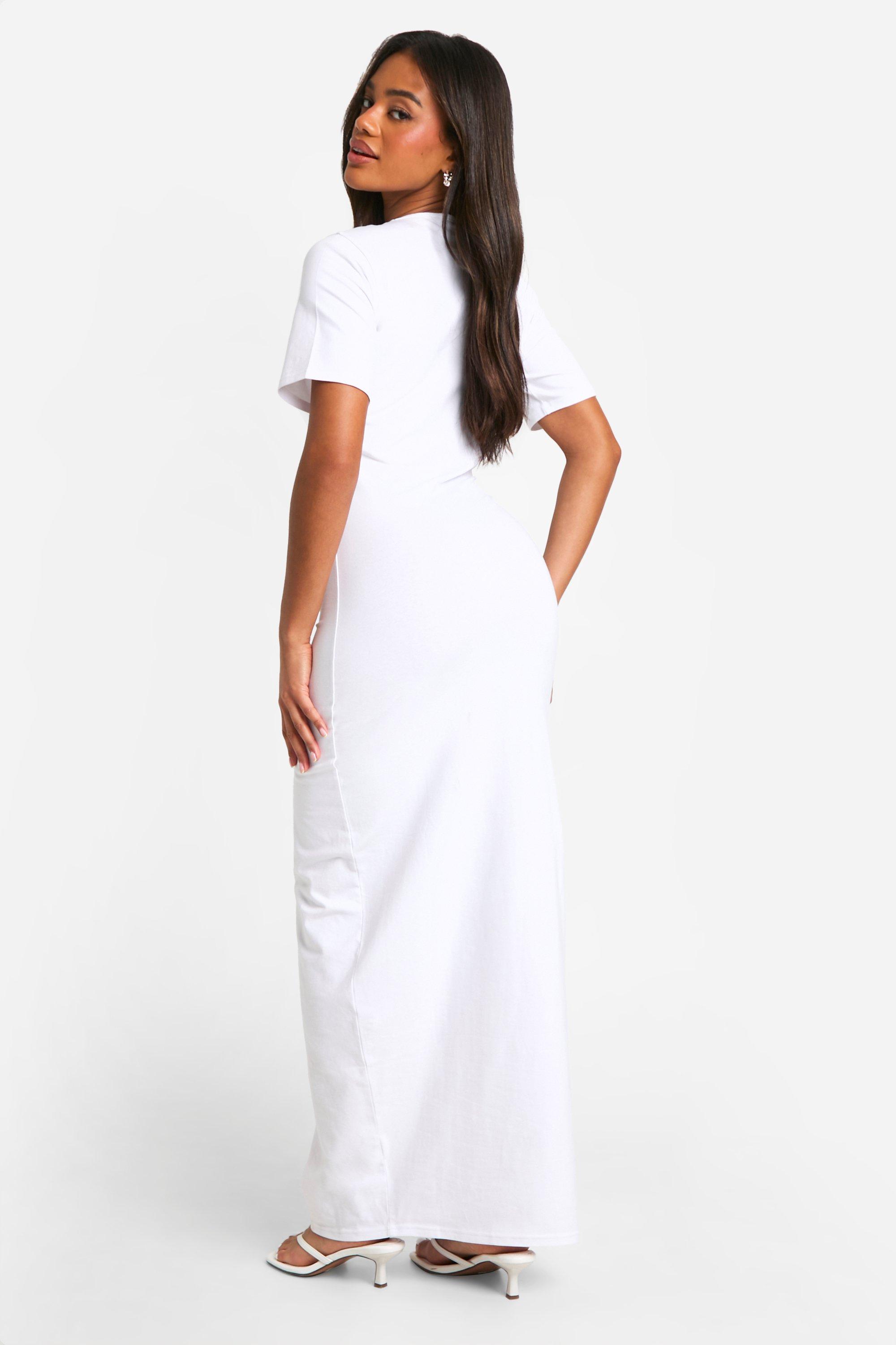 Basic Oversized T shirt Maxi Dress