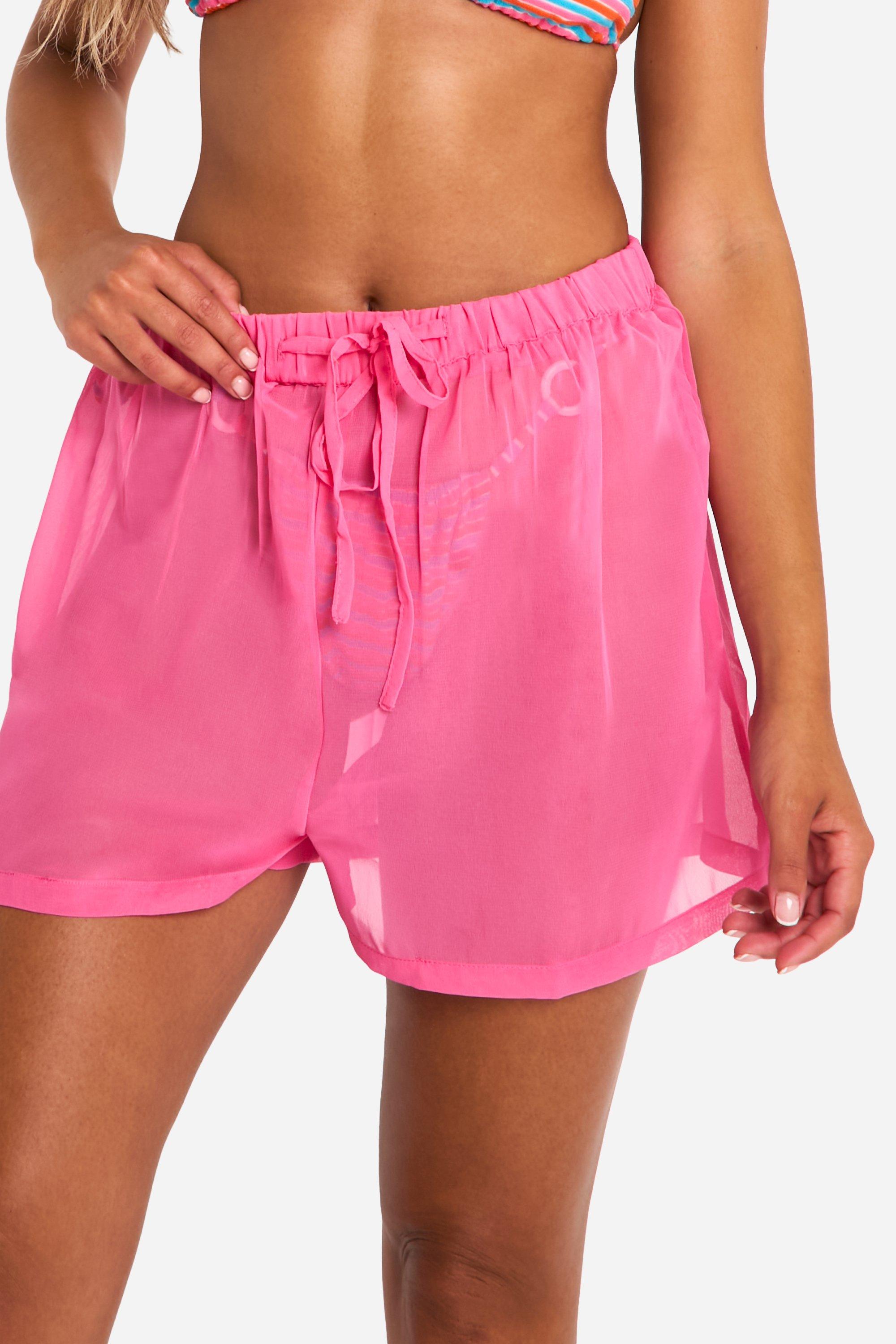 Drawstring Tie Beach Shorts boohoo NZ