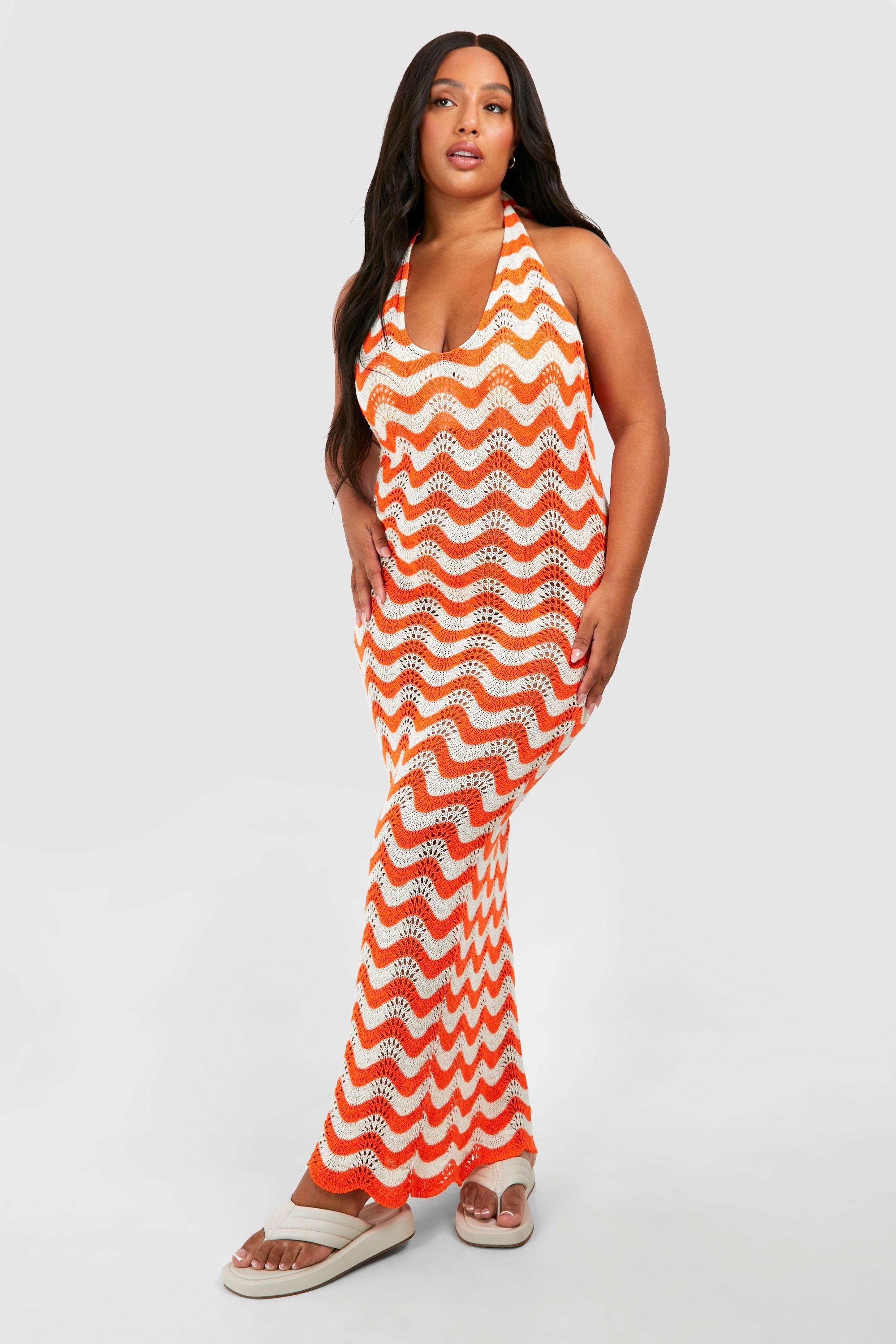 Chevron maxi dress plus size 2025