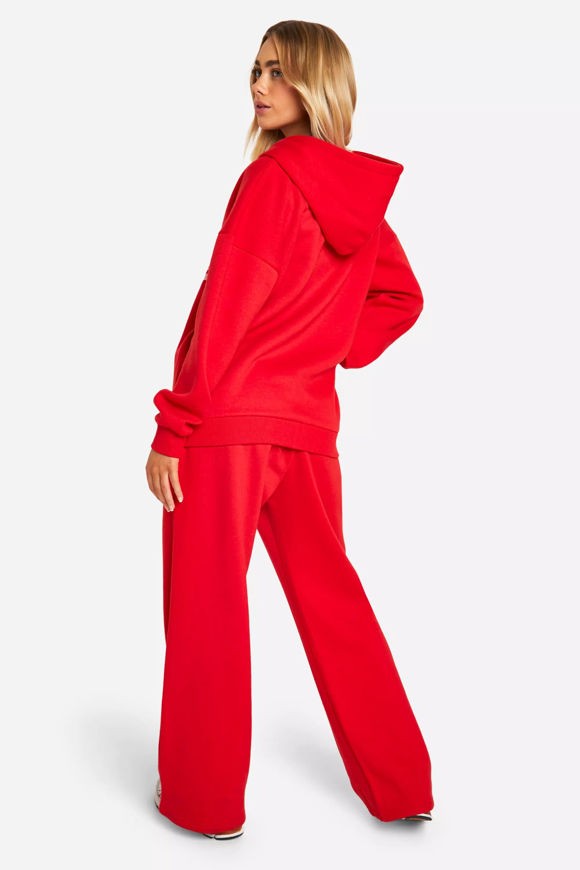 Red Dsgn Studio Oval Print Cuffed Oversized Jogger  صورة بديلة