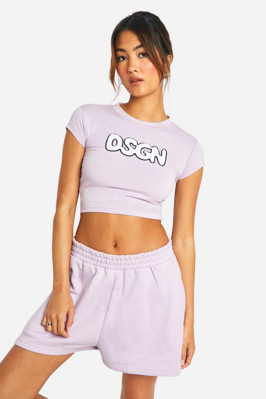 Lilac Dsgn Studio Bubble Towelling Applique Baby T-shirt  image number 1