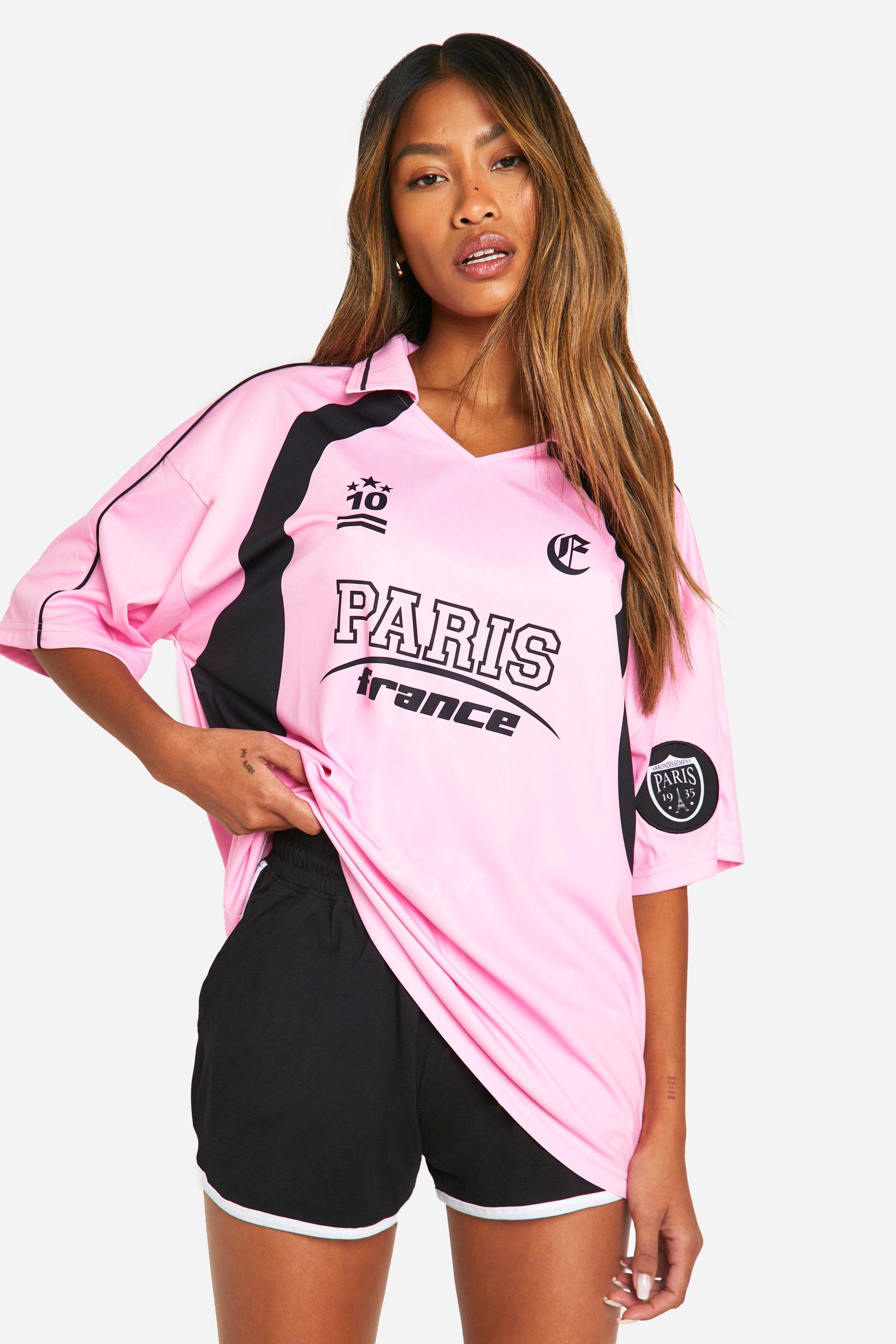 Pink football jersey hotsell