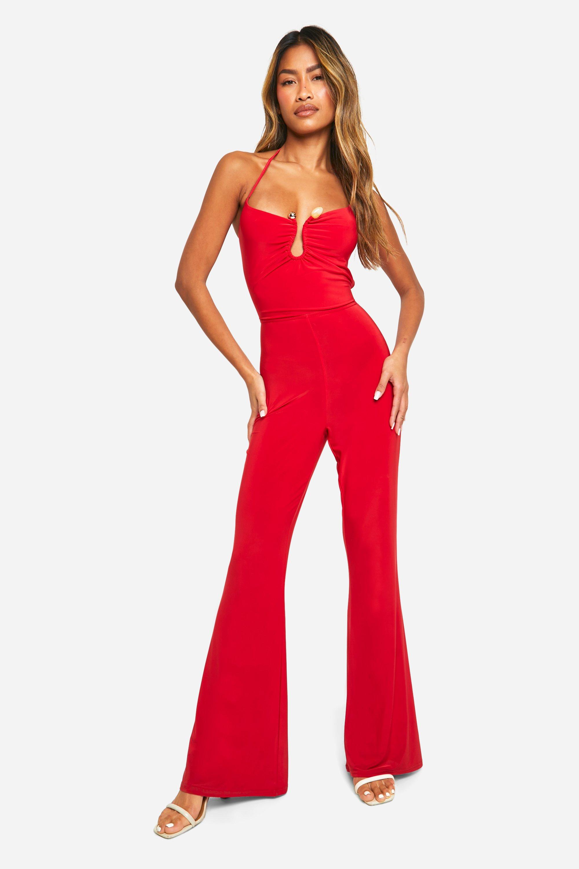 Red Jumpsuits boohoo UK