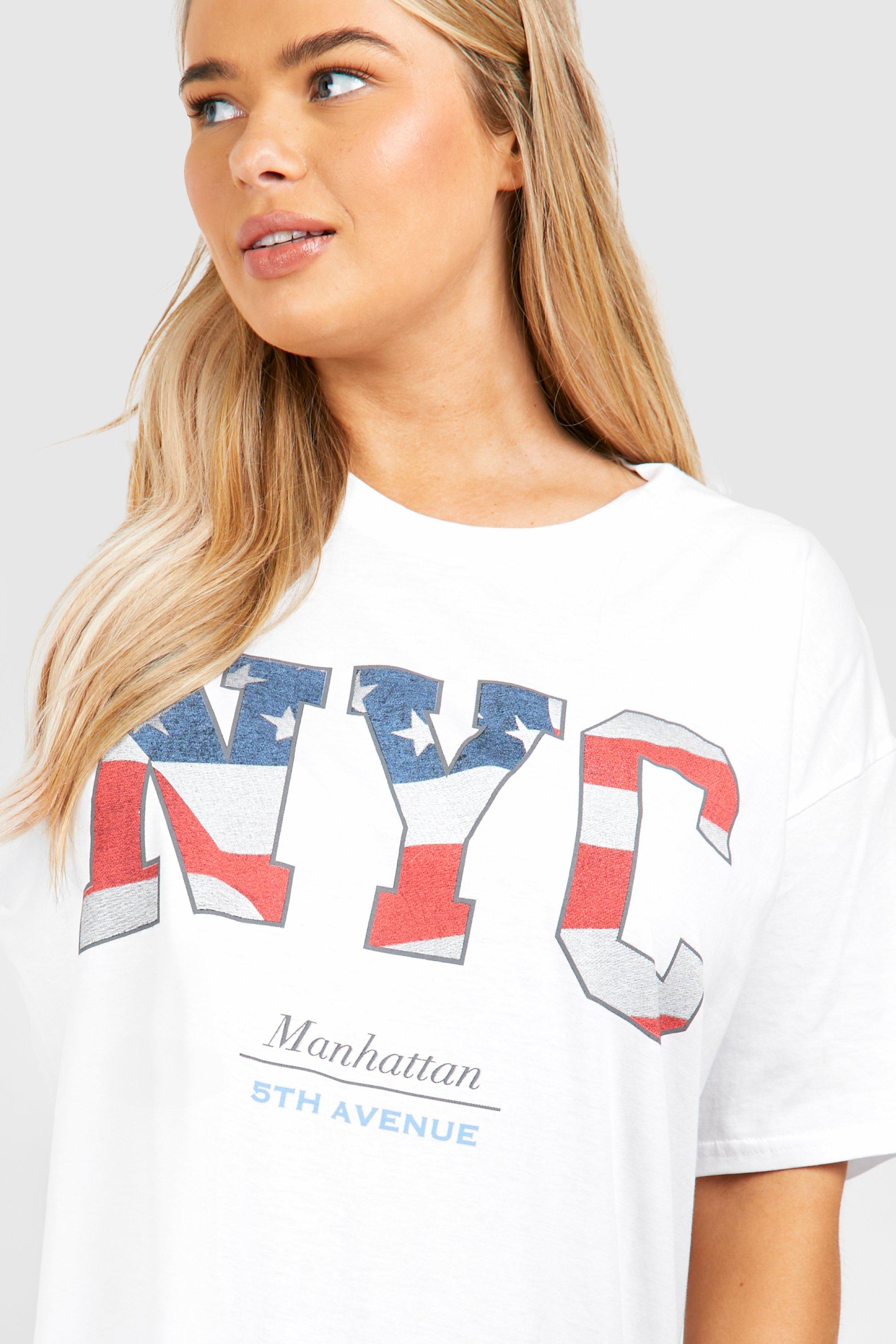 Plus Nyc T Shirt boohoo USA