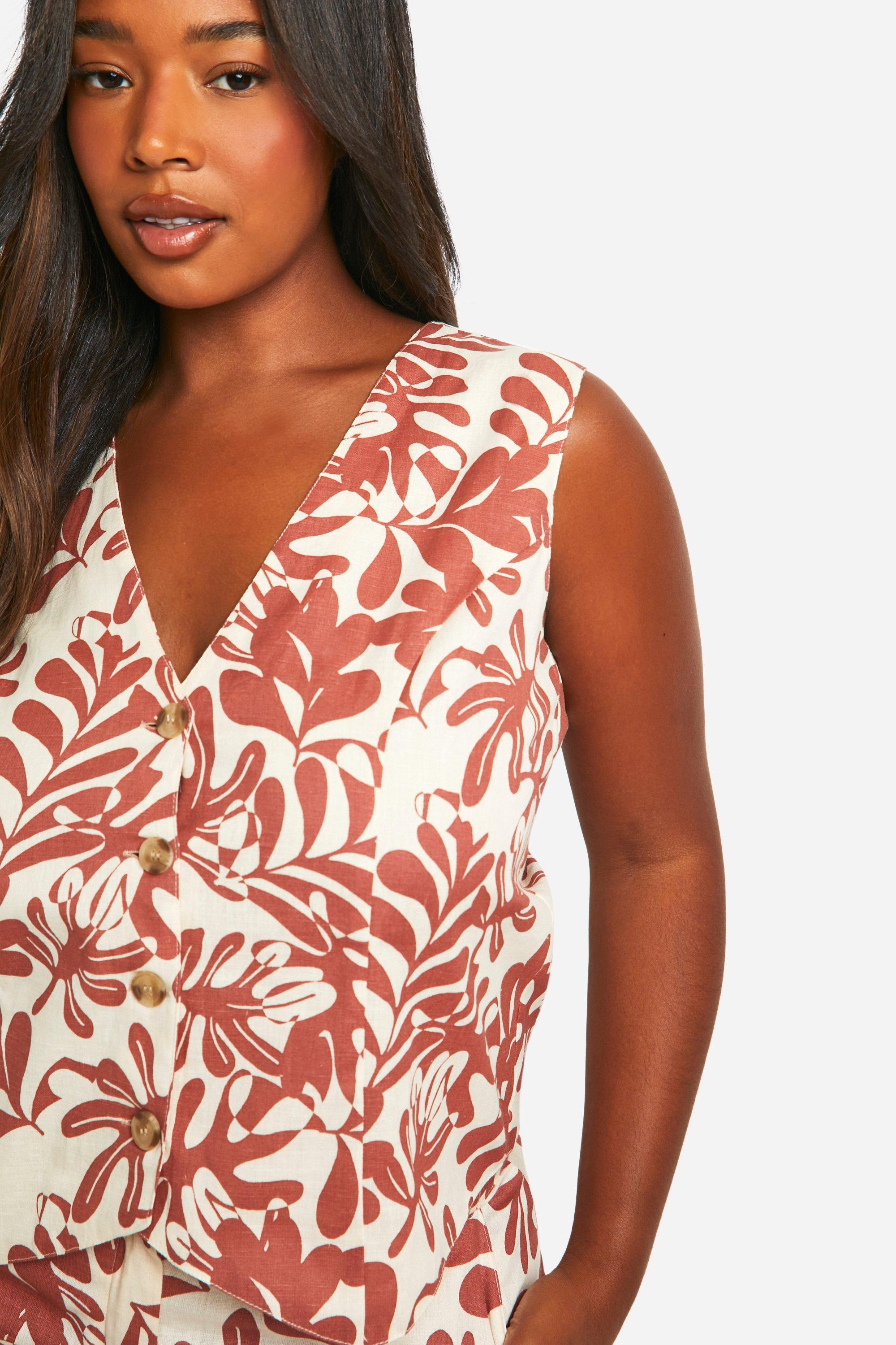 Printed west coat hot sale