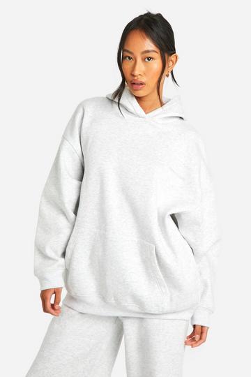 Dsgn Studio Embroidered Oversized Hoodie ash grey