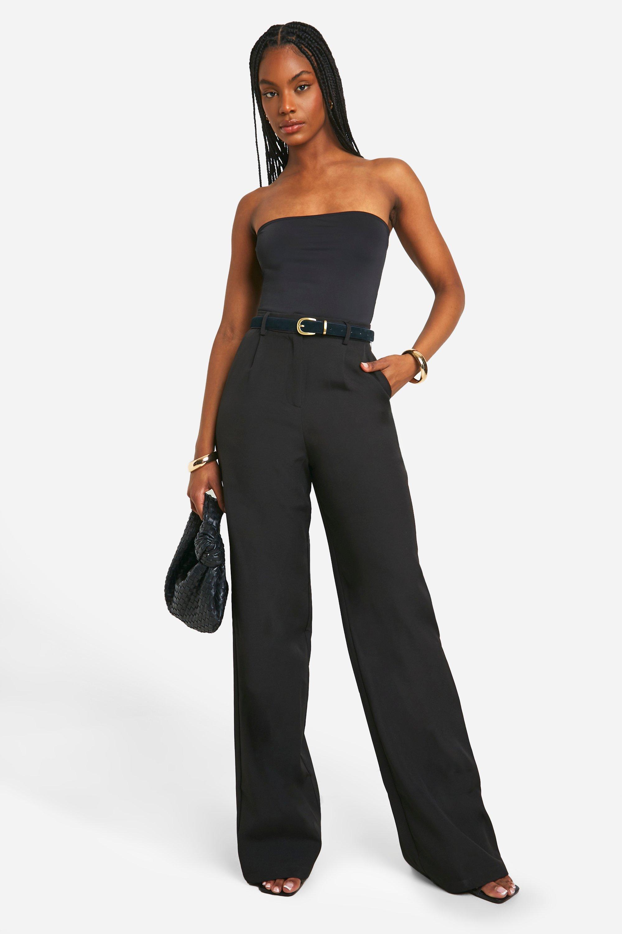 Black bandeau bodysuit hotsell