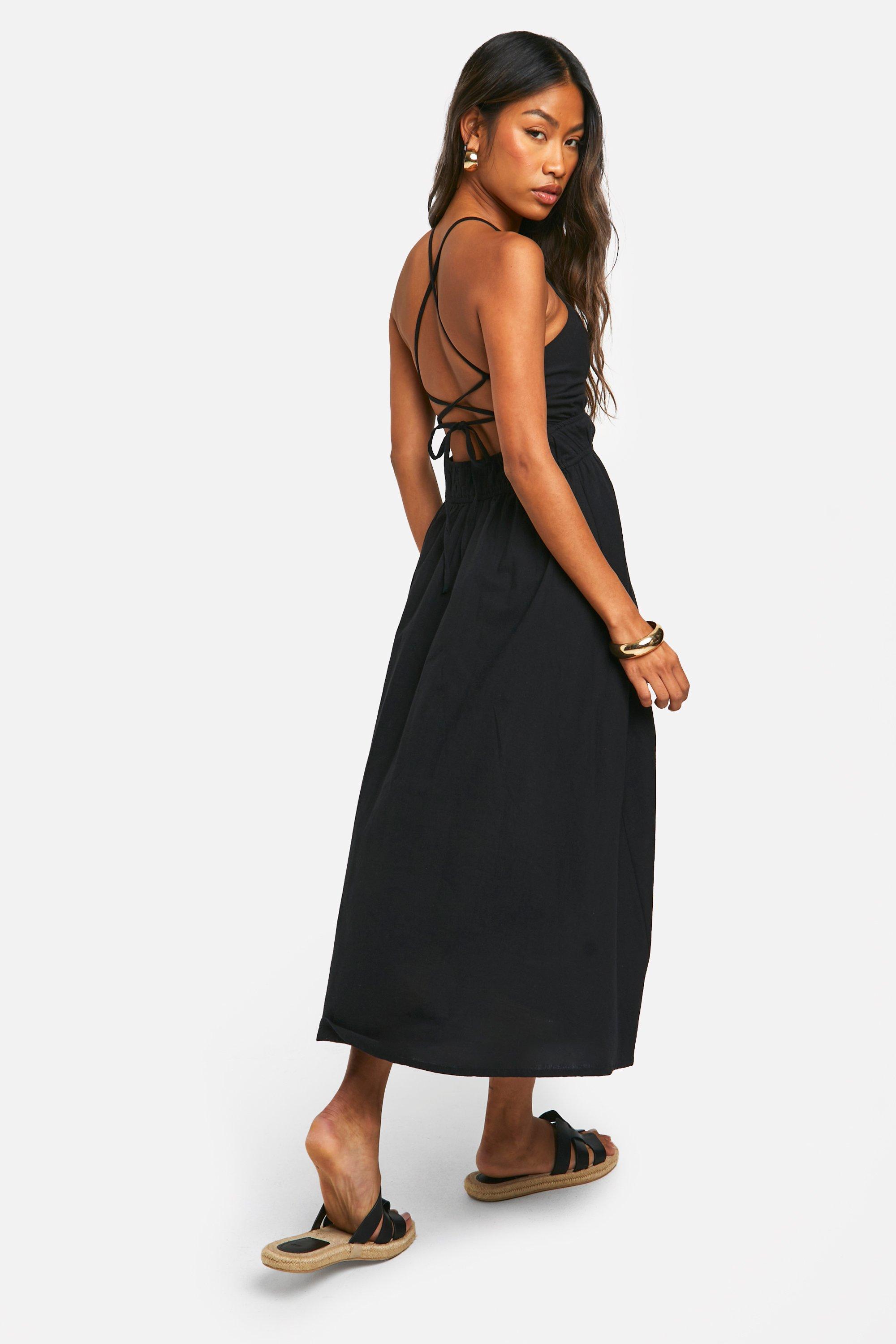 Robe en coton mi longue sales