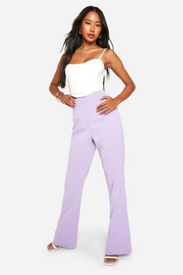 Lilac Purple Fit & Flare Dress Pants