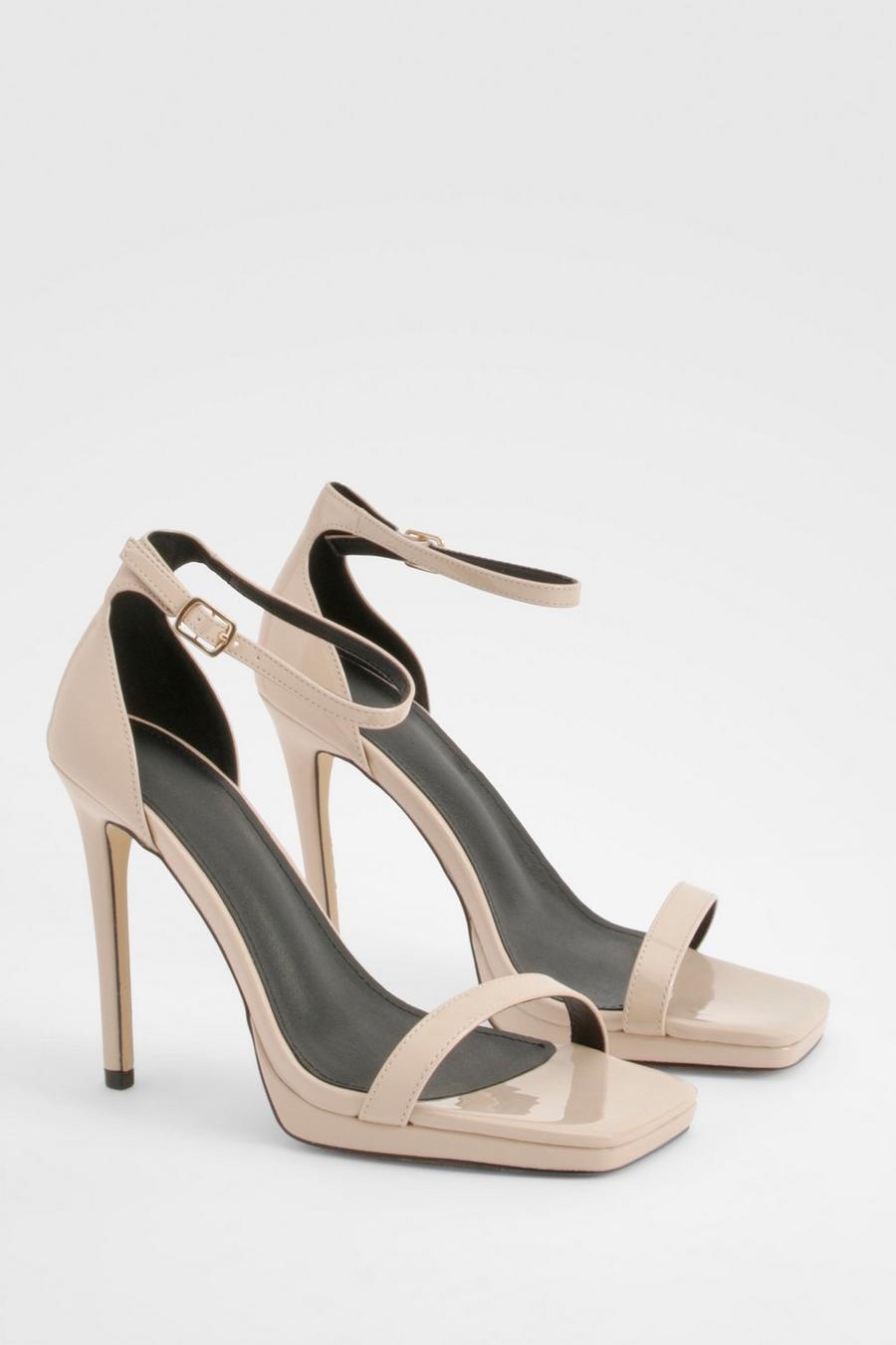 Nude Barely There 2 Part Heel