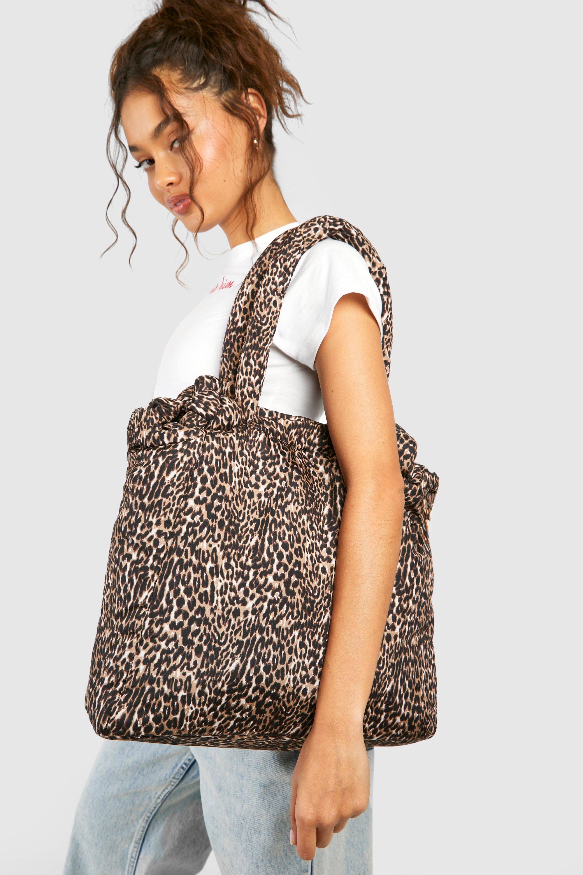 Boohoo leopard print bag online