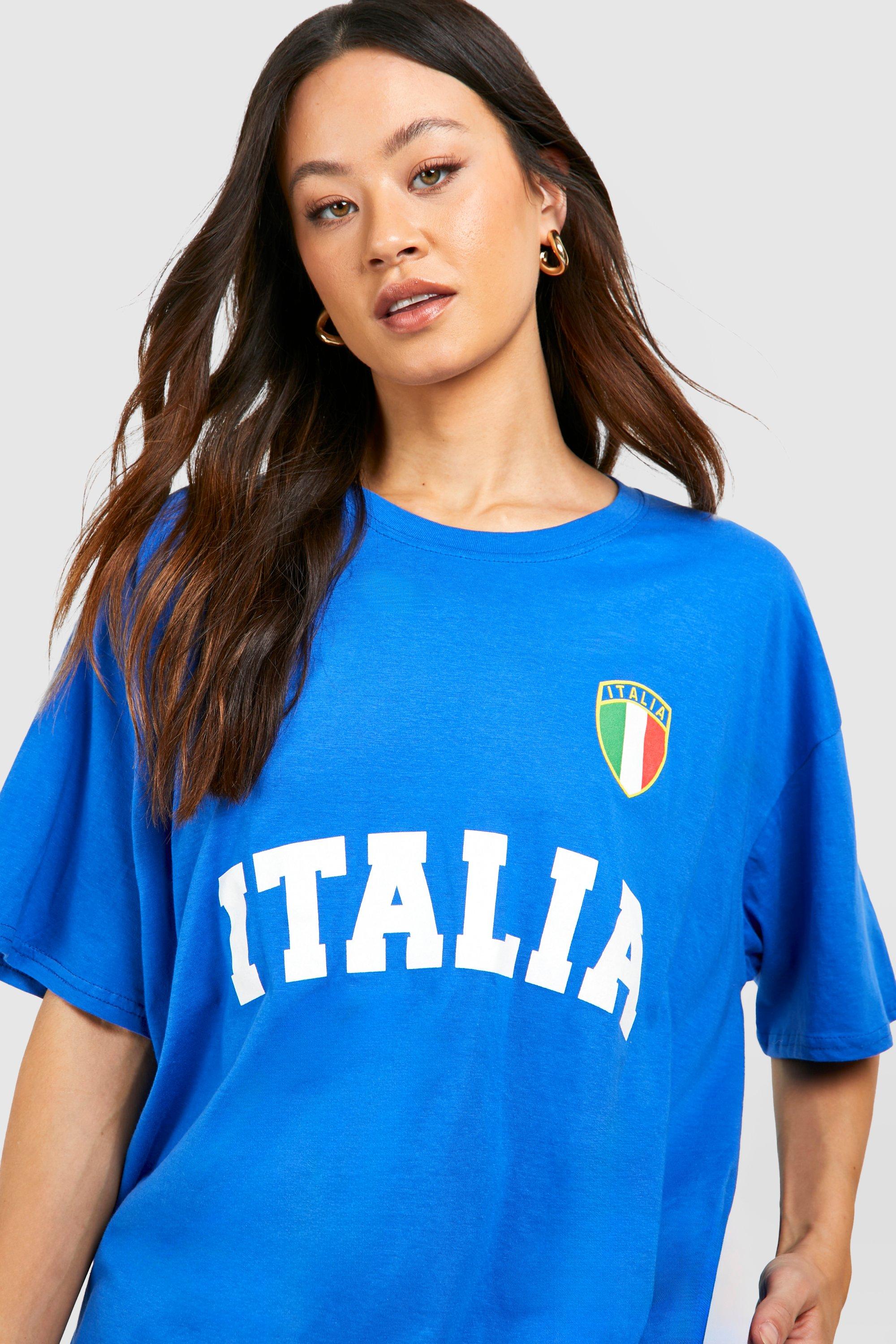 Tall T Shirt mit Italia Print