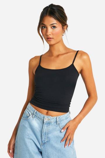 Notch Strappy Jean Grazer Tank Top black