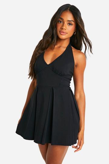 Tennis Skort Playsuit black