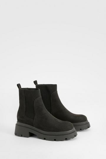 Chunky Sole Chelsea Boots black