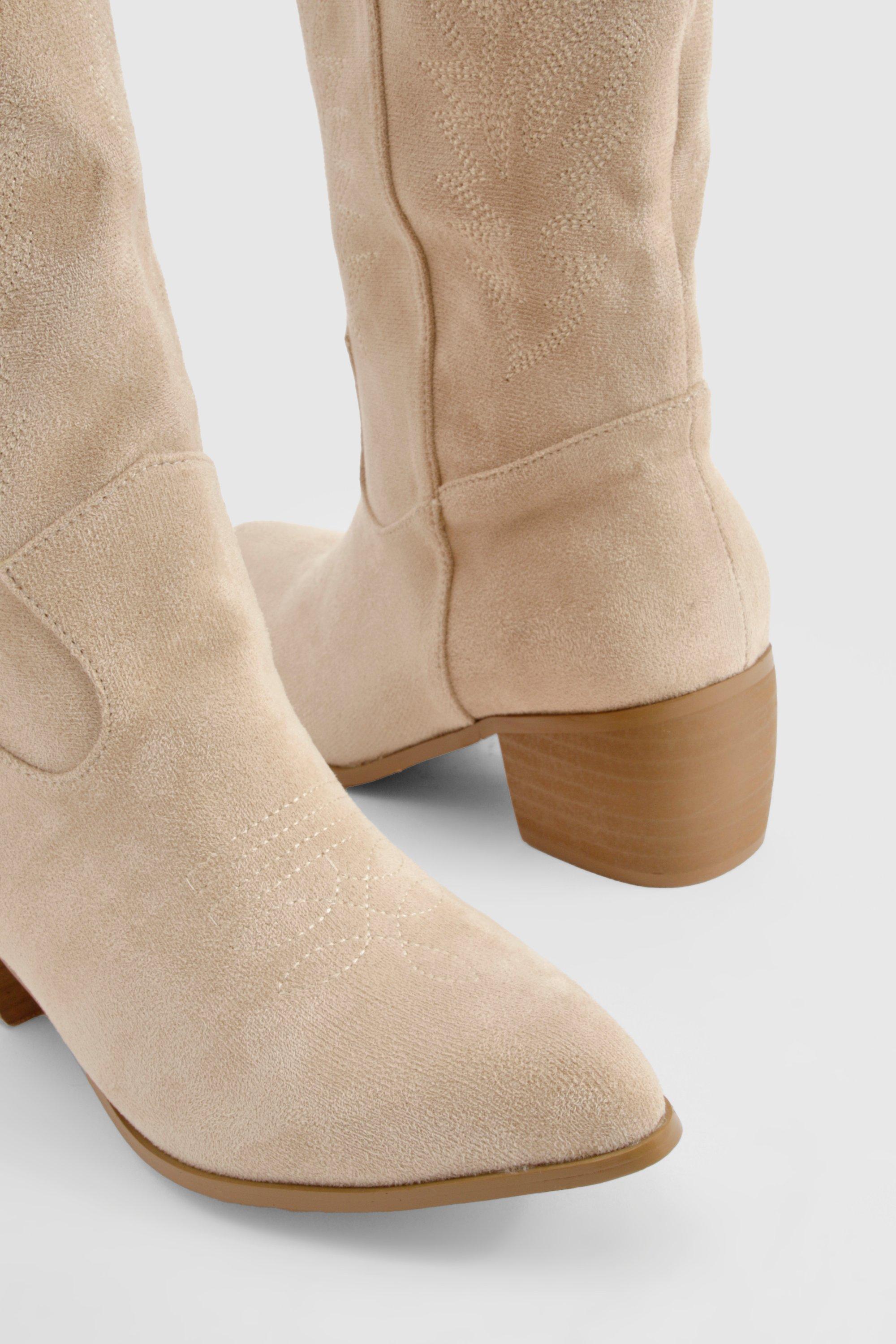 Boohoo tan boots hotsell