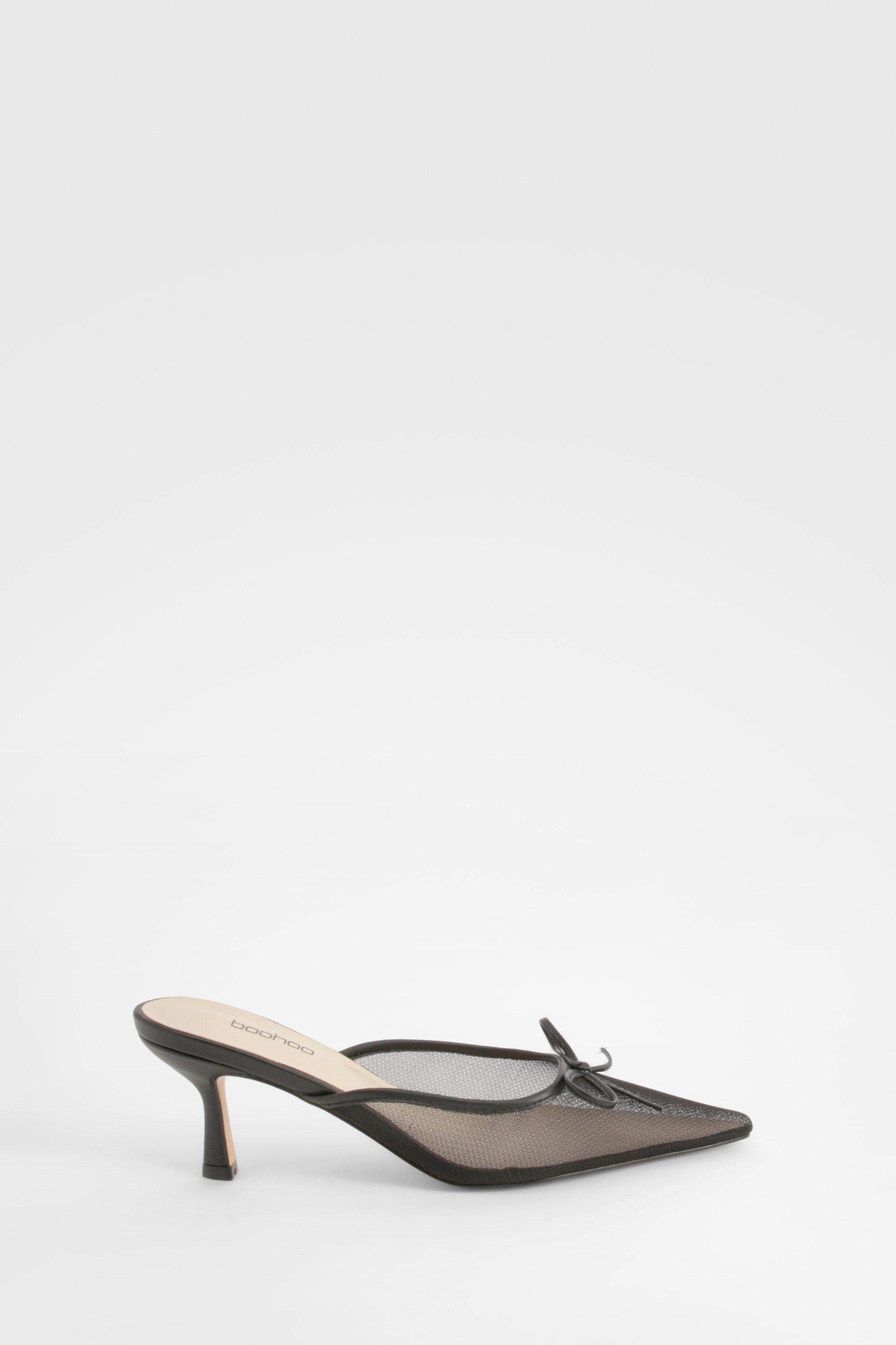 Mesh Bow Detail Pumps