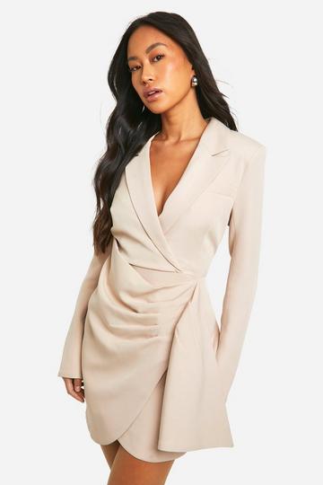 Robe blazer habillée nude