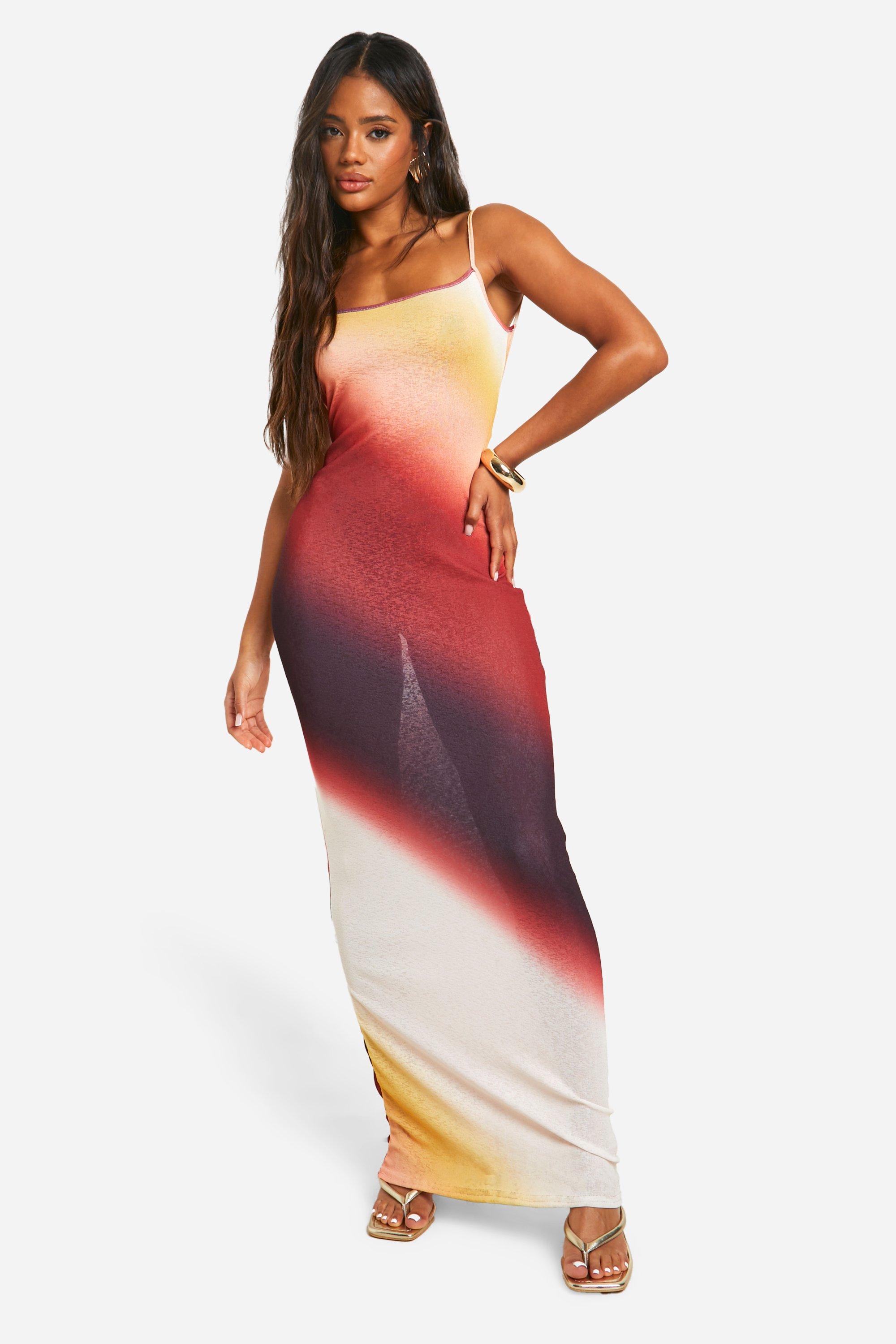 Robe longue legere a bretelles boohoo FR