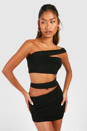 Mini Jurk Met Uitsnijding black
