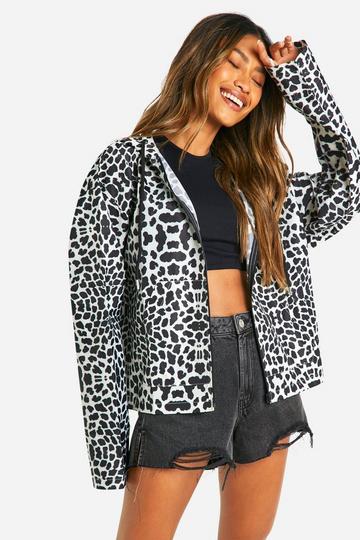 Multi Hooded Leopard Print Festival Mac