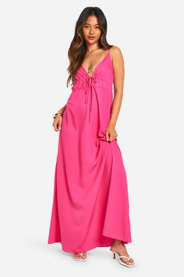 Maxi Jurk Met Bandjes pink