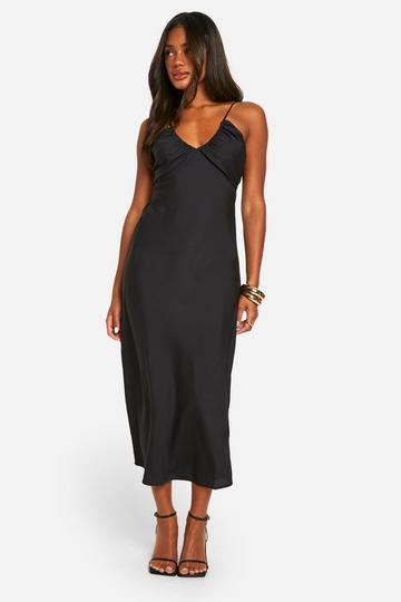 Black Strappy Midaxi Dress