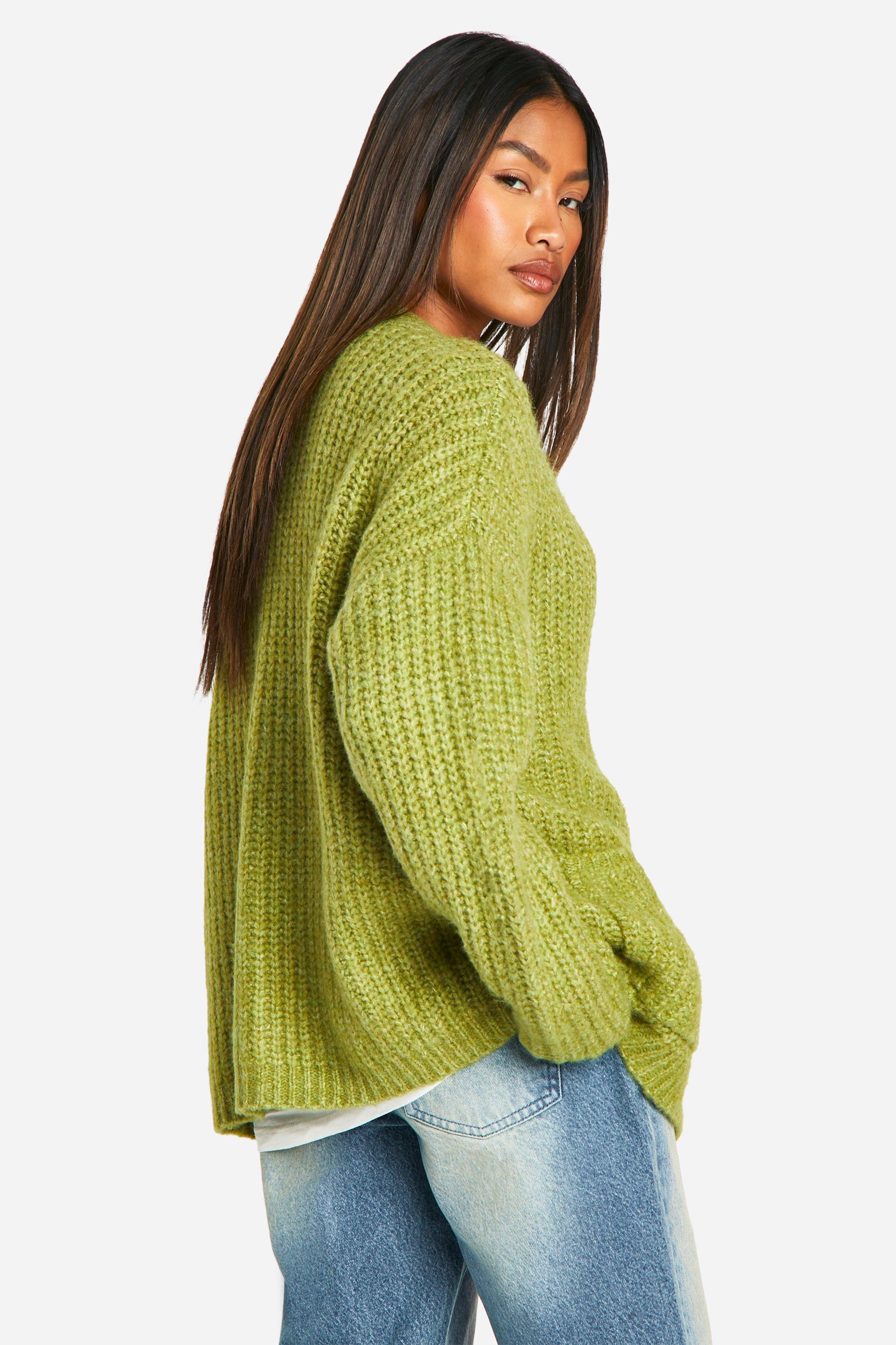 Oversized Soft Knit Chunky Boyfriend Cardigan