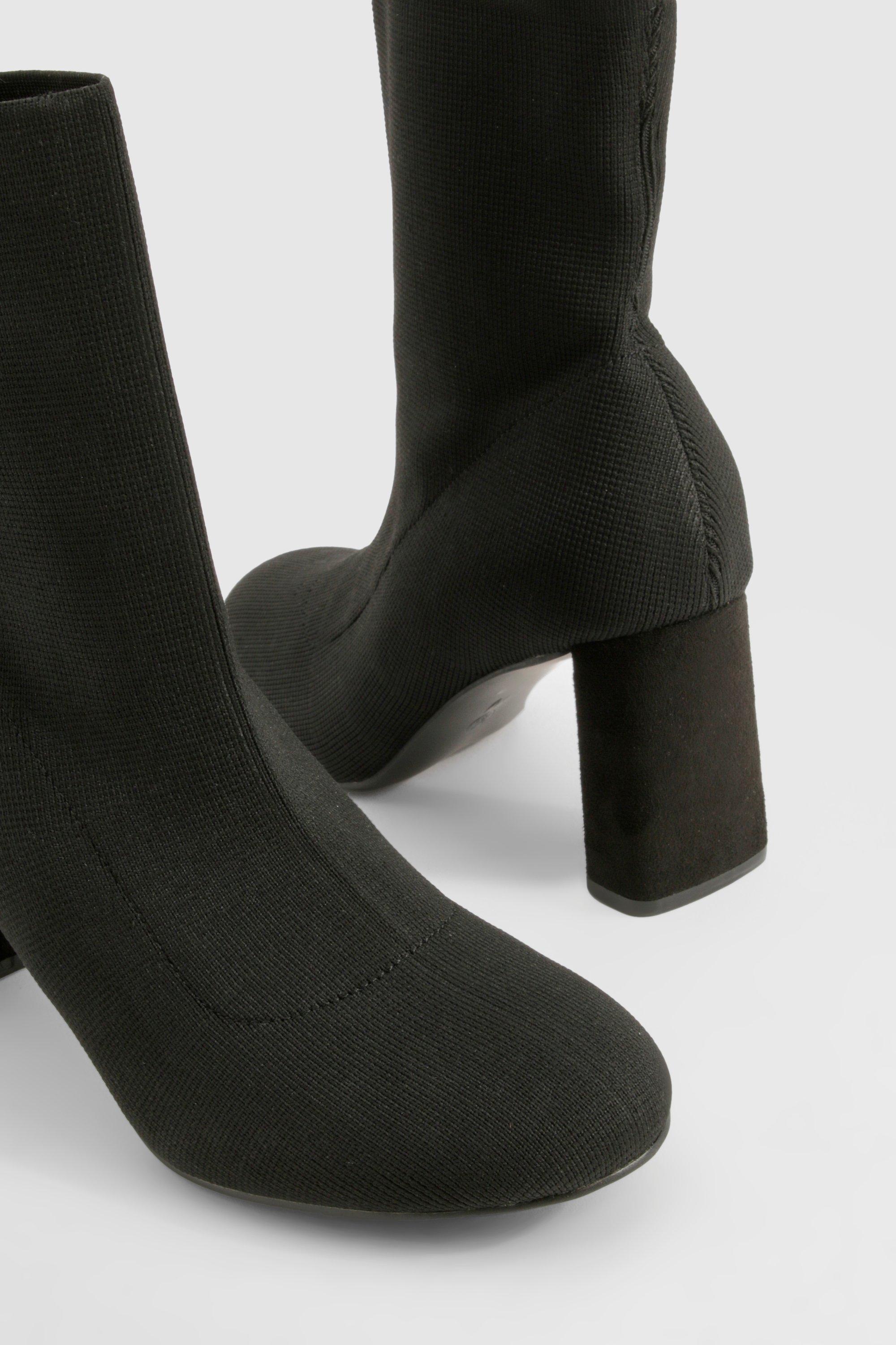 Flat heel sock boots hotsell