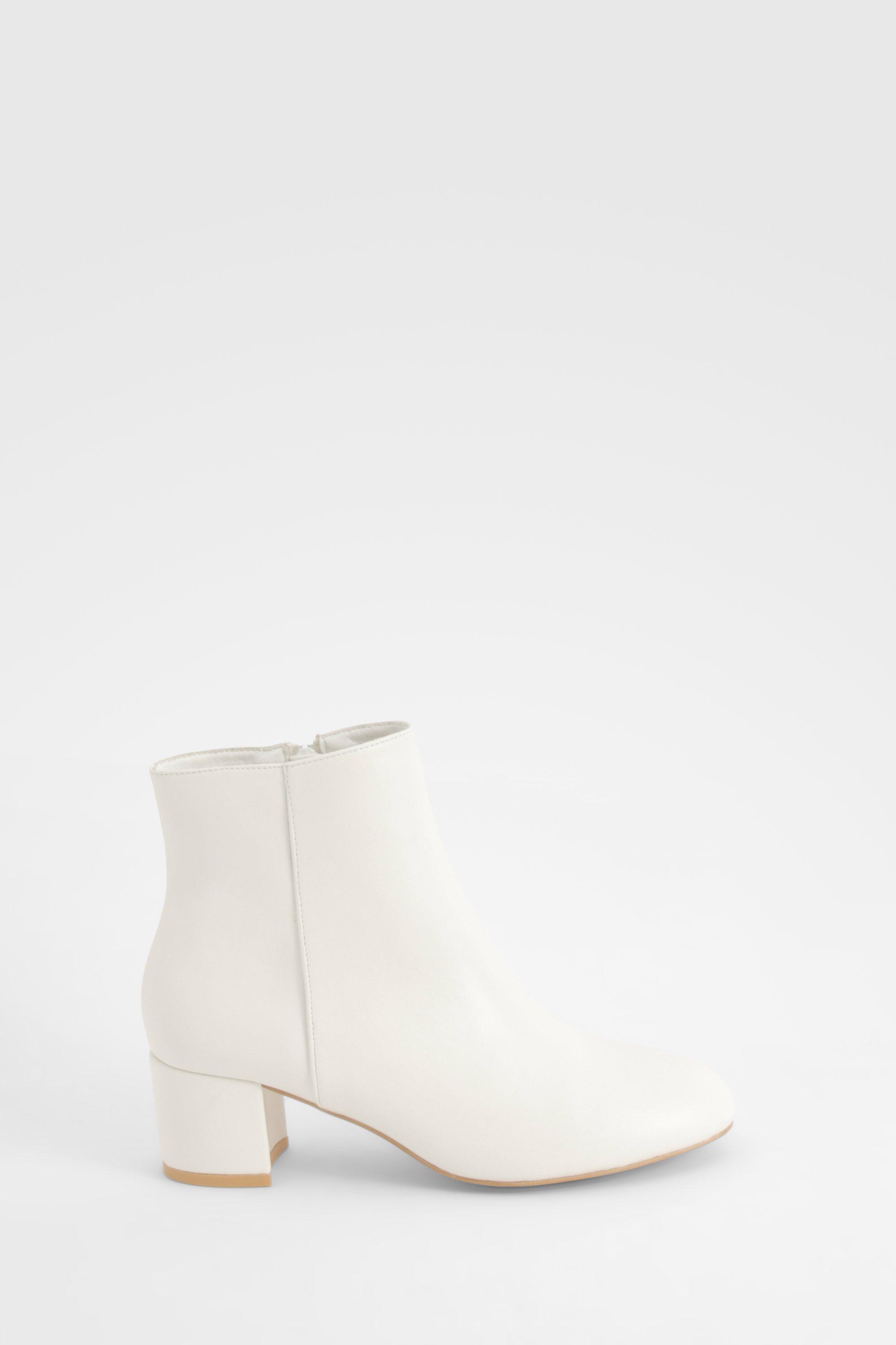 Basic Block Heel Shoe Boots