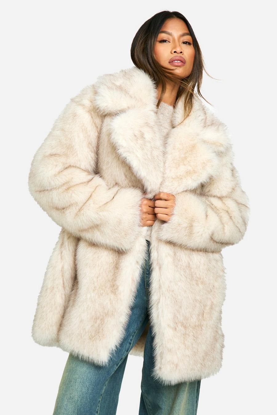 Longline Vintage Look Faux Fur Coat | boohoo USA Longline Vintage Look Faux Fur Coat | boohoo USA