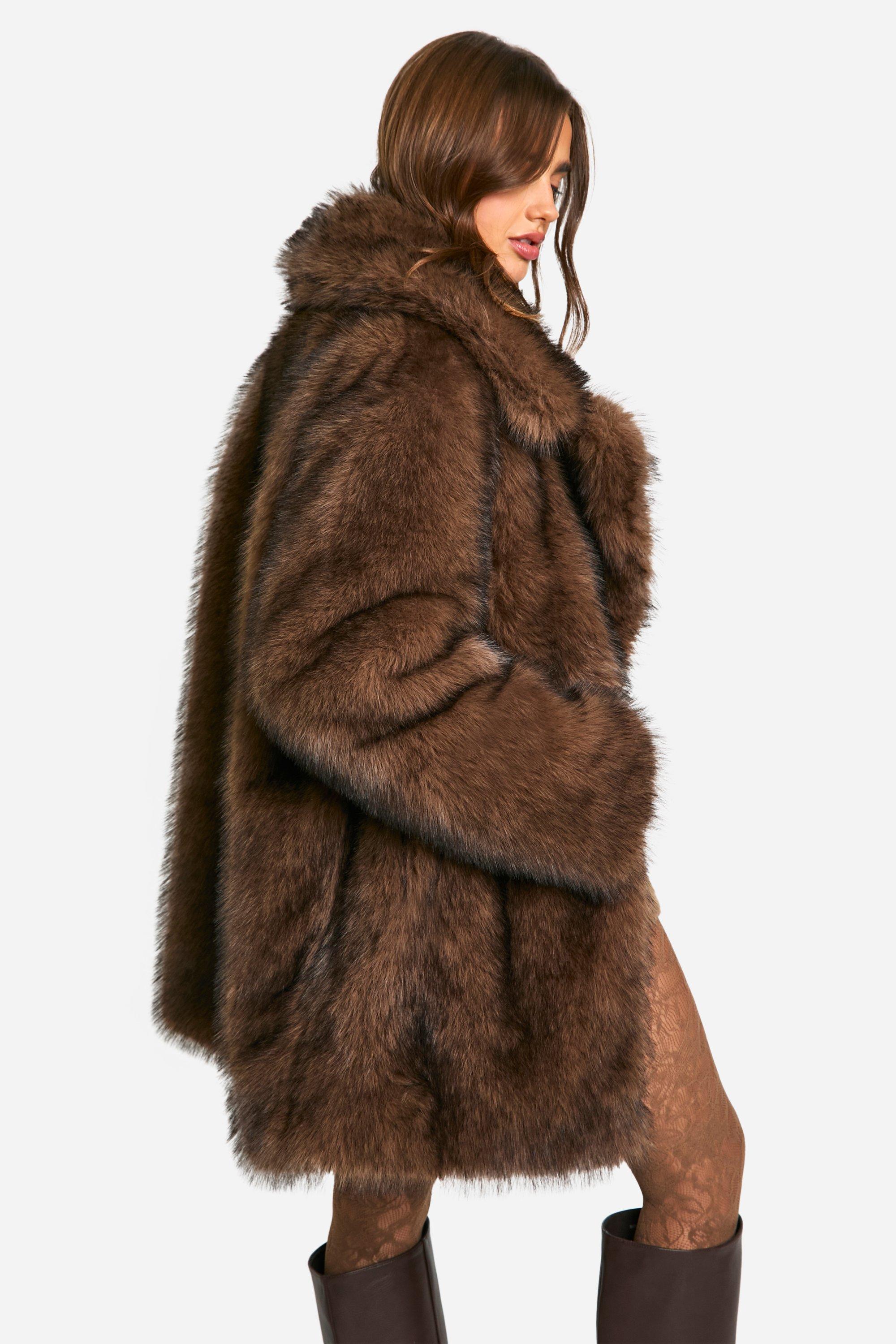 Boohoo 2024 faux fur coat