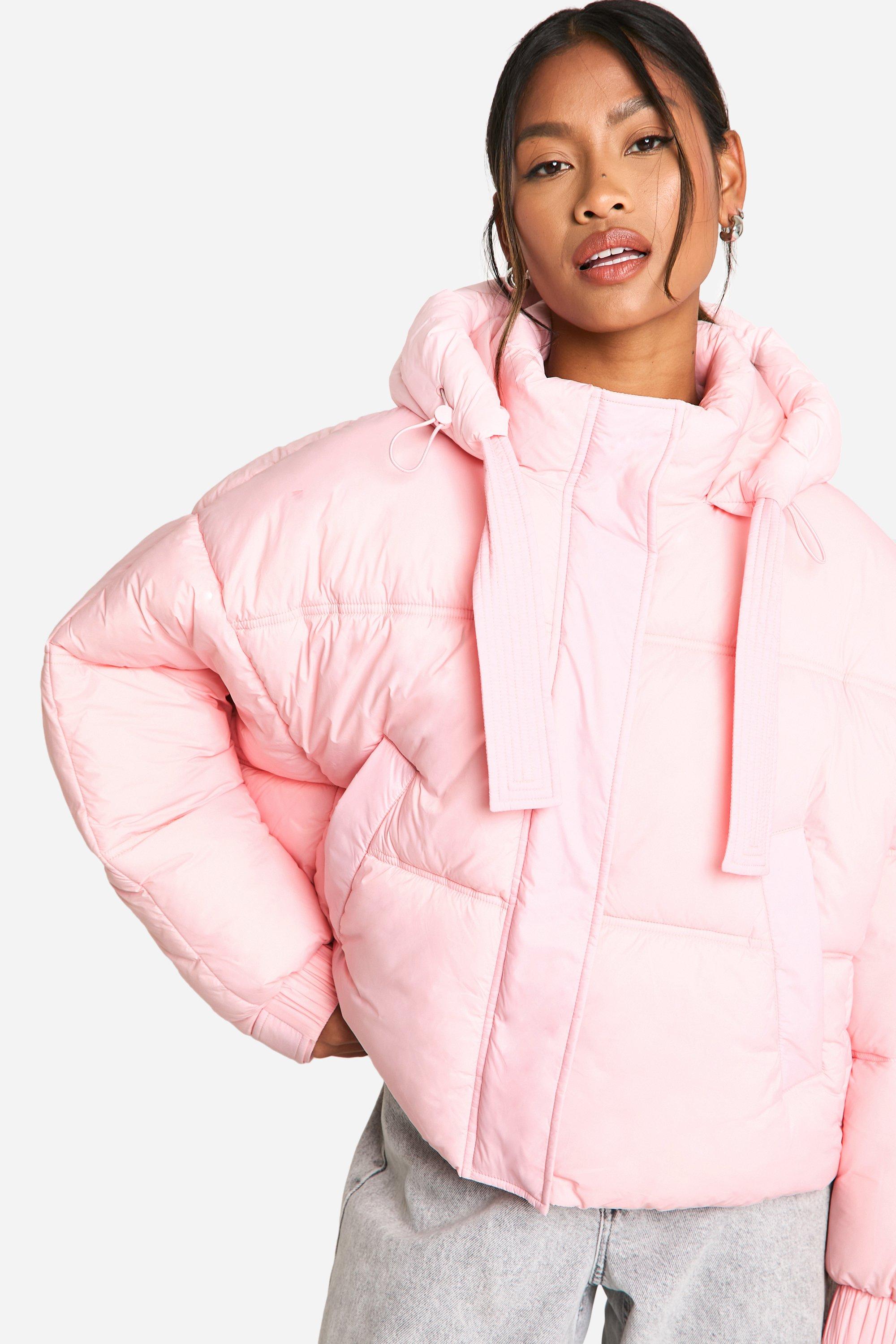 Hooded Puffer Jacket boohoo