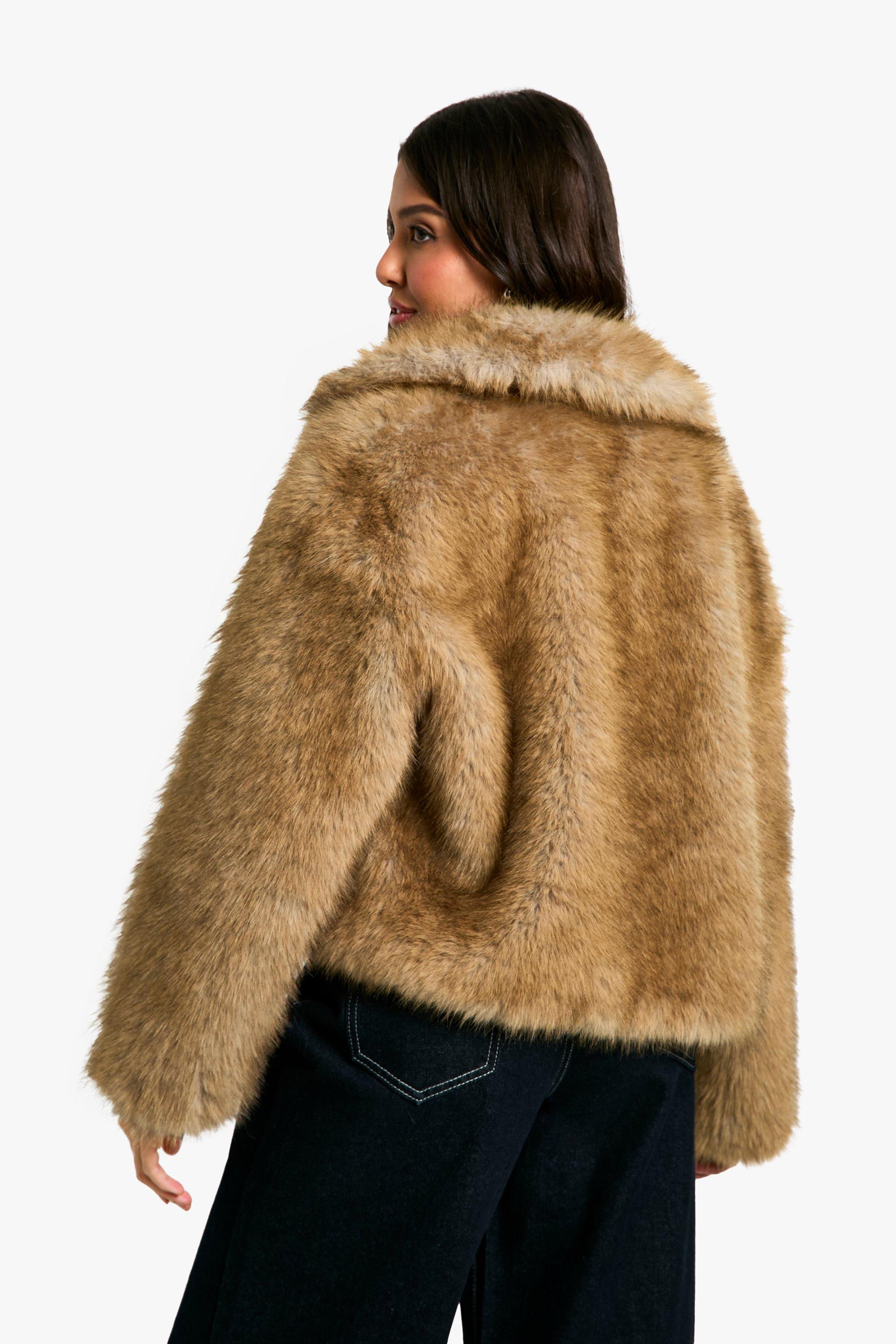 Boohoo fur coat on sale