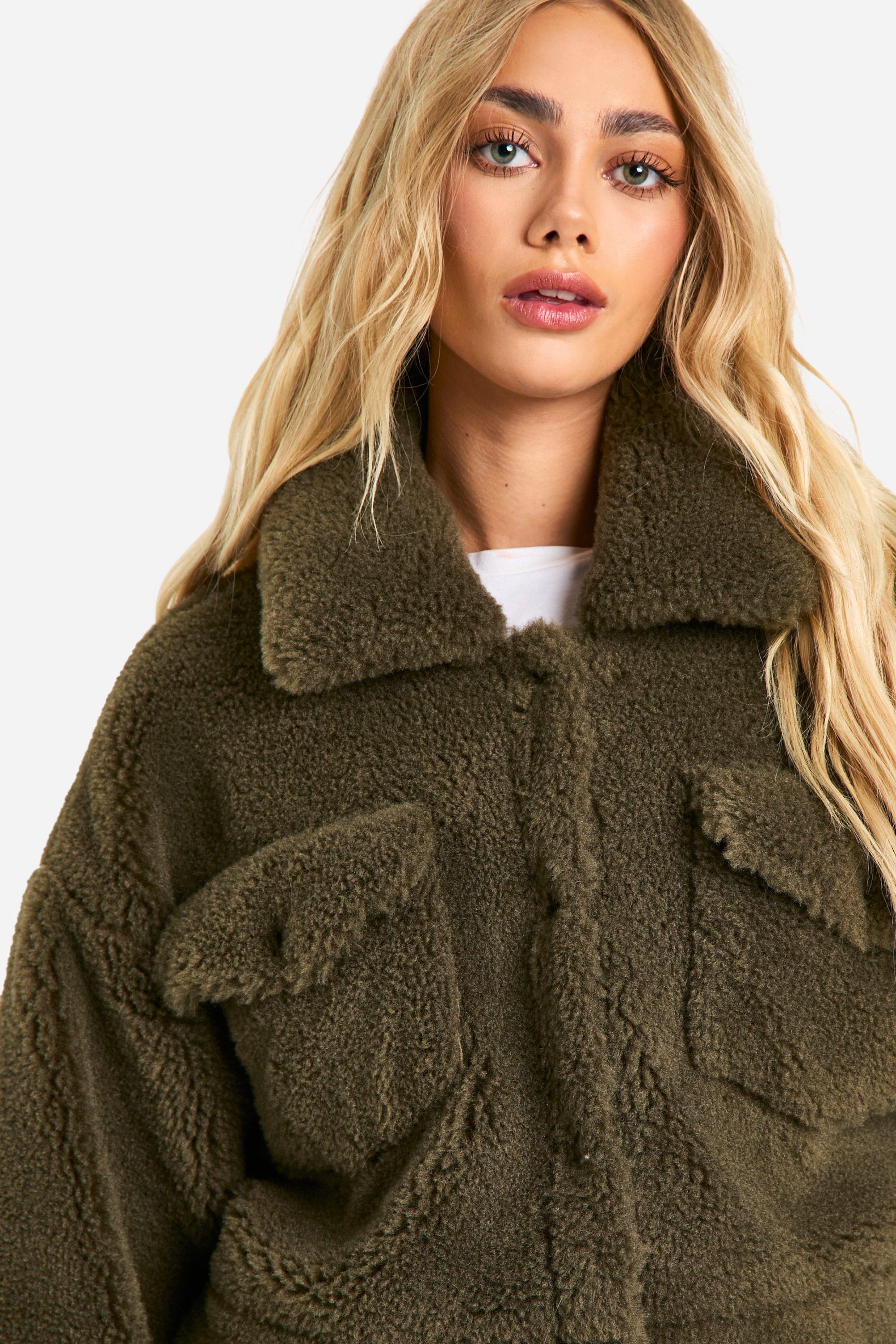 Teddy faux fur trucker shop