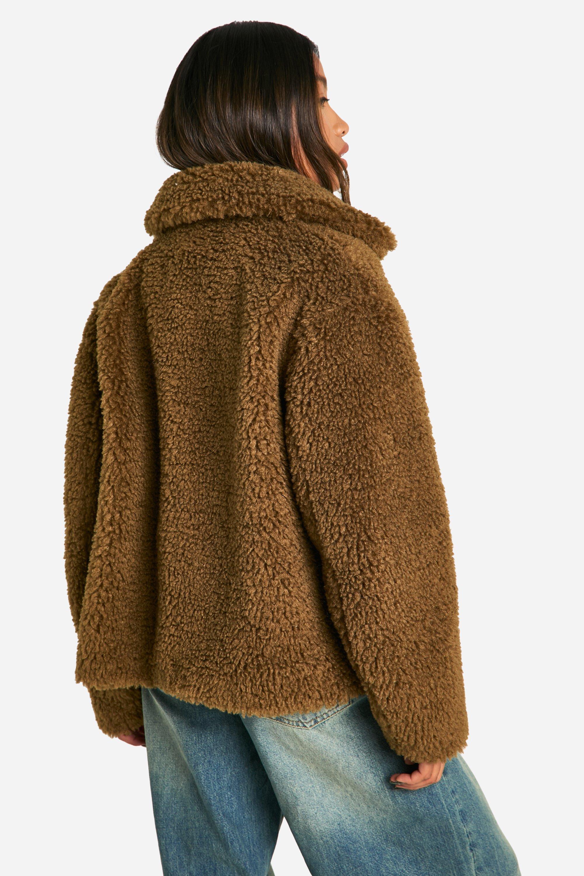 Tobacco teddy coat sales