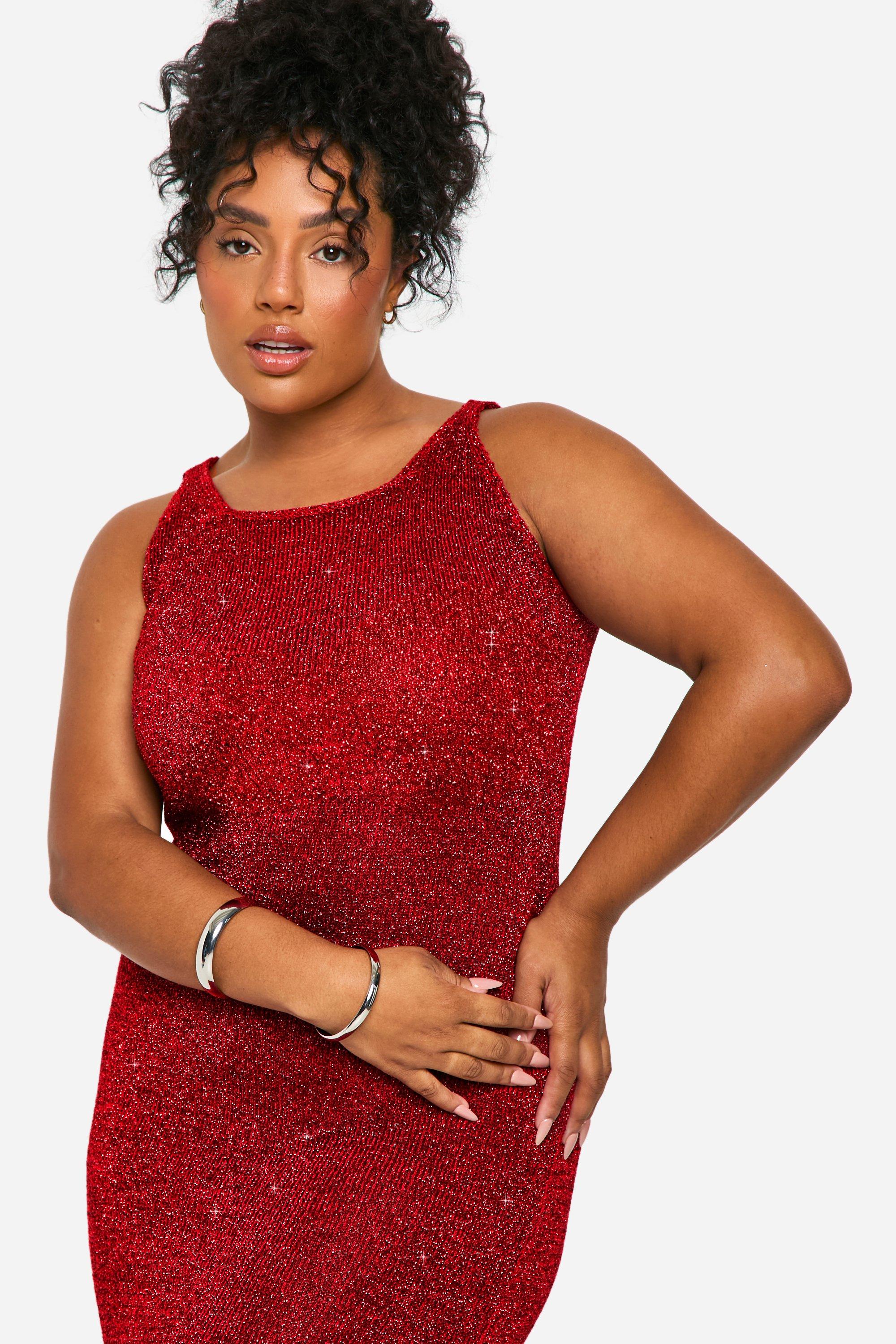 Grande taille Robe longue pailletee boohoo FR