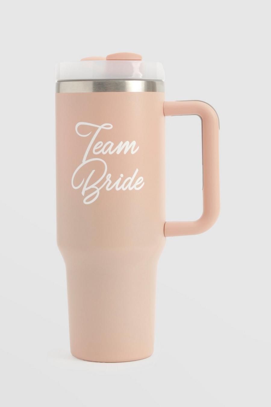 Baby pink Team Bride Stainless Steel Large Travel Cup  image number 1